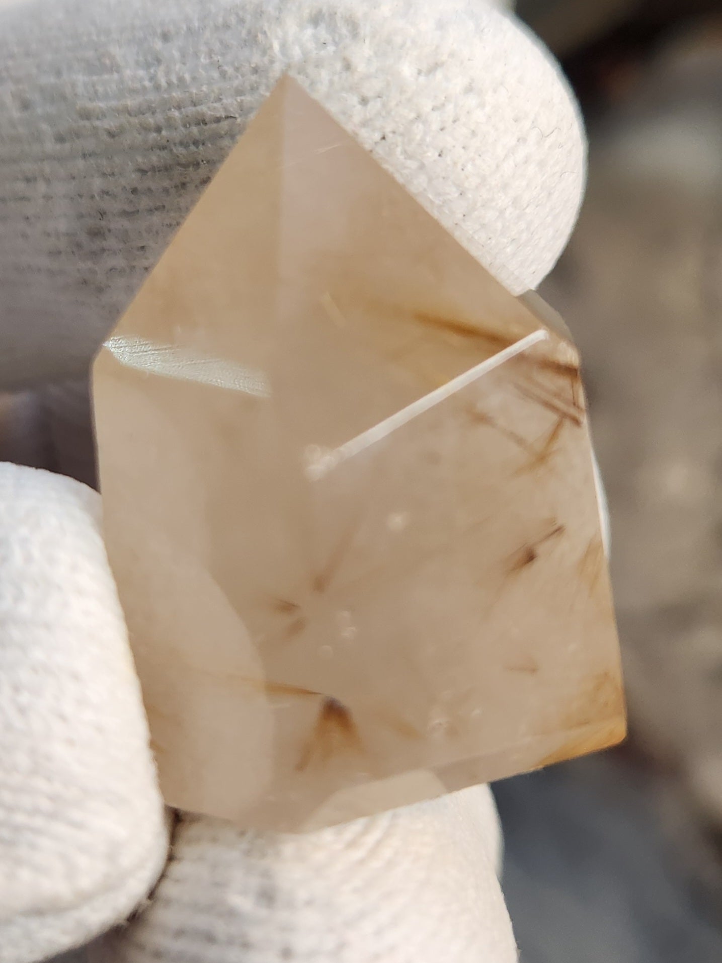 Golden Rutilated Quartz Tower – Brazil – Natural Rutile Quartz with Golden Needles – High-Vibration Manifestation Stone