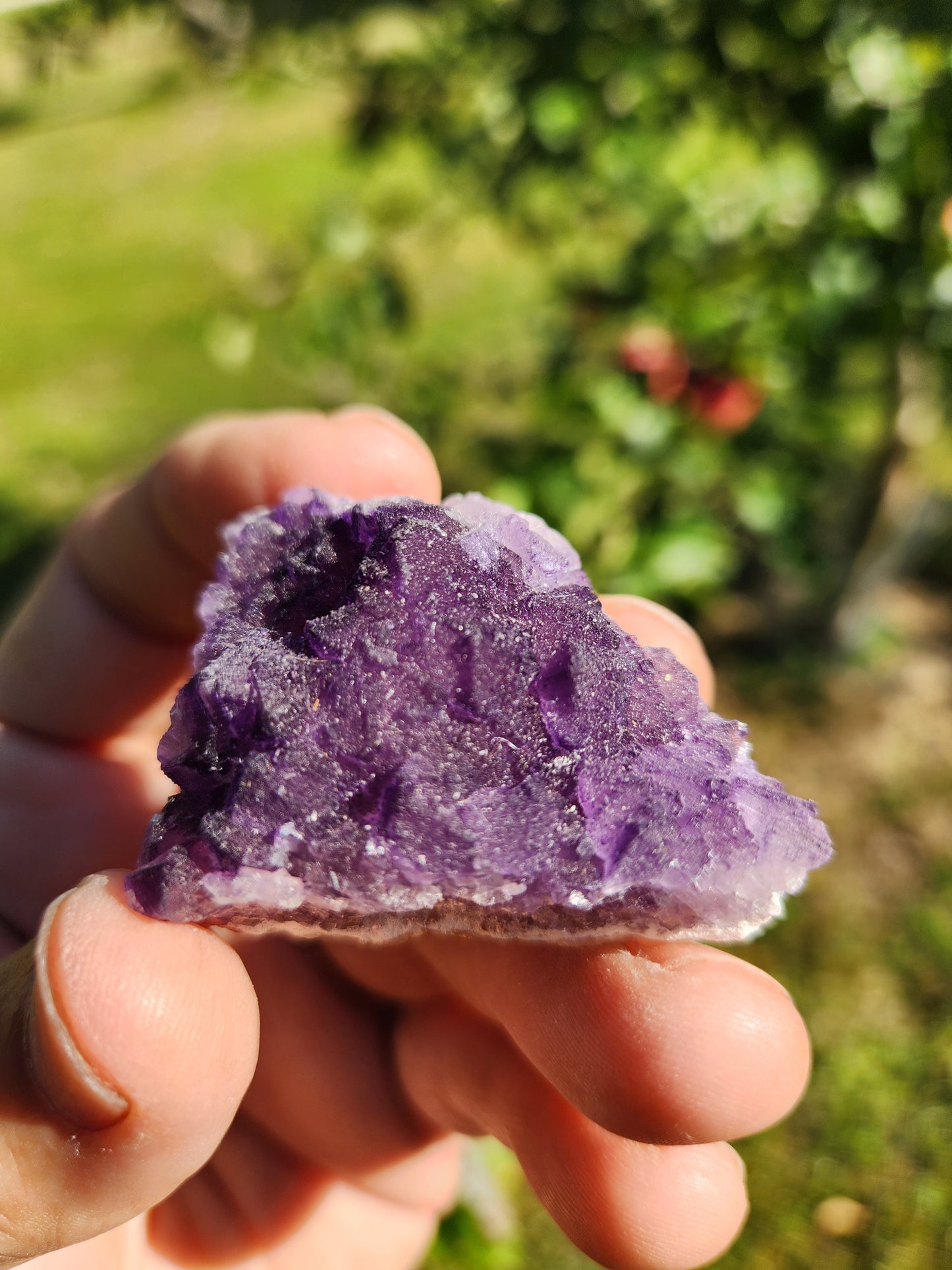 Purple Flourite Crystal Cluster with Cubes - Intuition Awareness