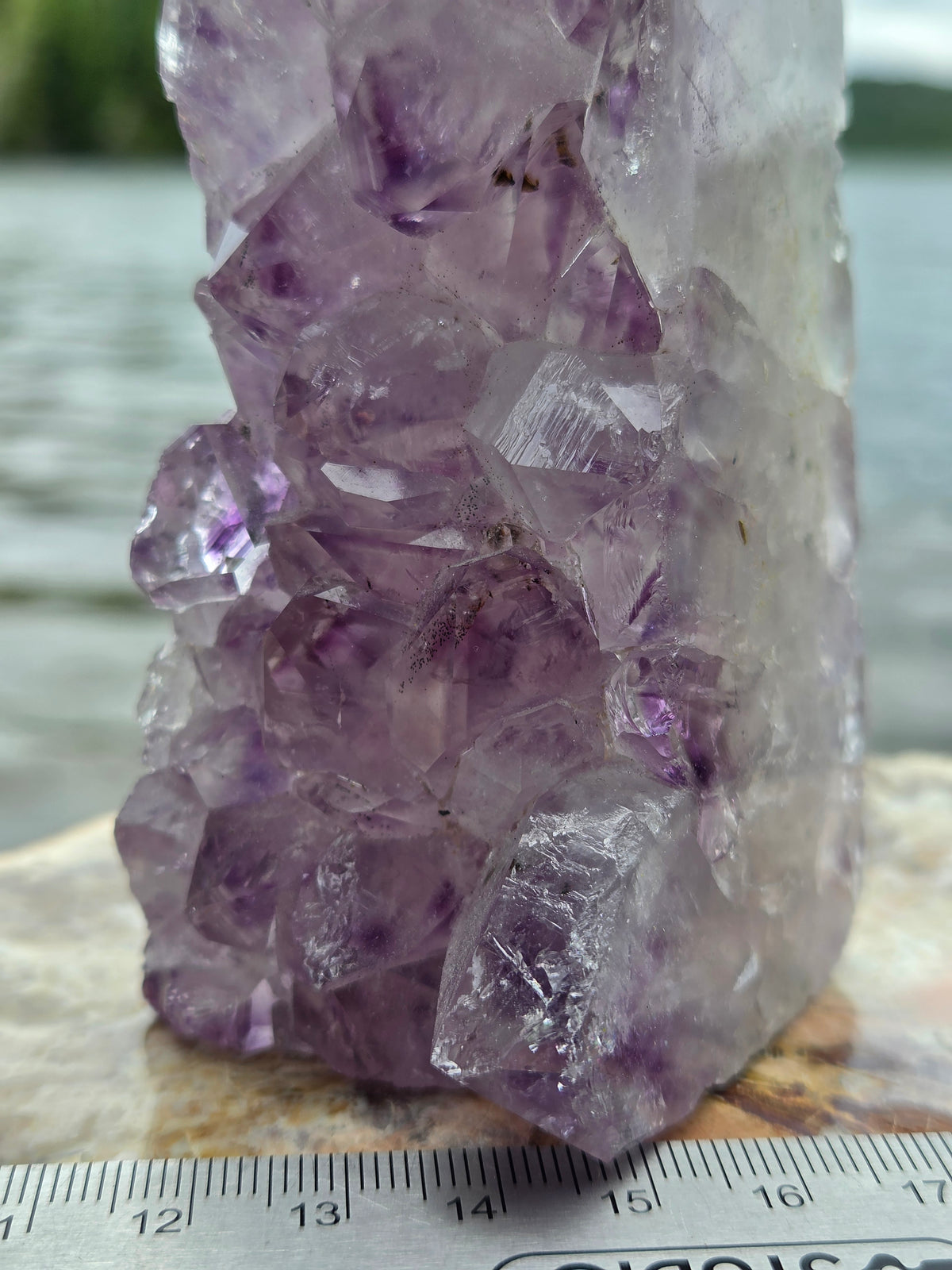 Amethyst Crystal Standing Tower | Natural Purple Amethyst Cluster