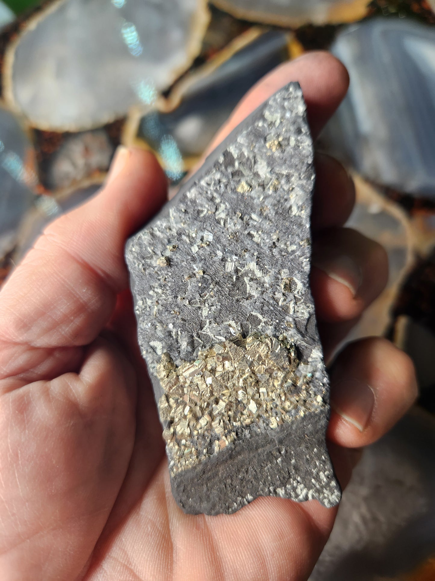 Raw Shungite with Natural Pyrite Inclusions – Russia | Elite Protection Stone • EMF Shielding • Collector Mineral Specimen