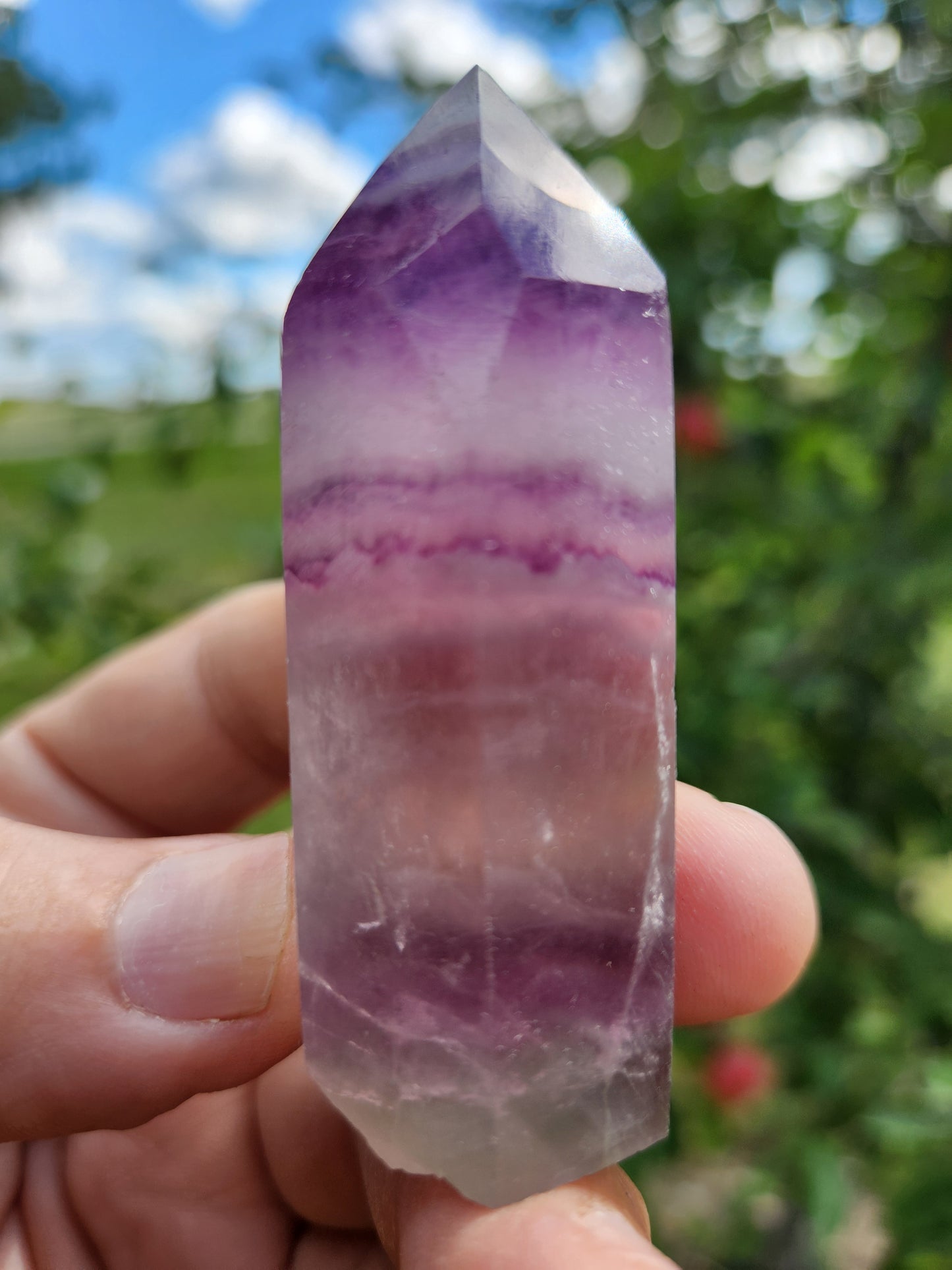 Fluorite Tower - Powerful Heart Chakra Healing Properties.