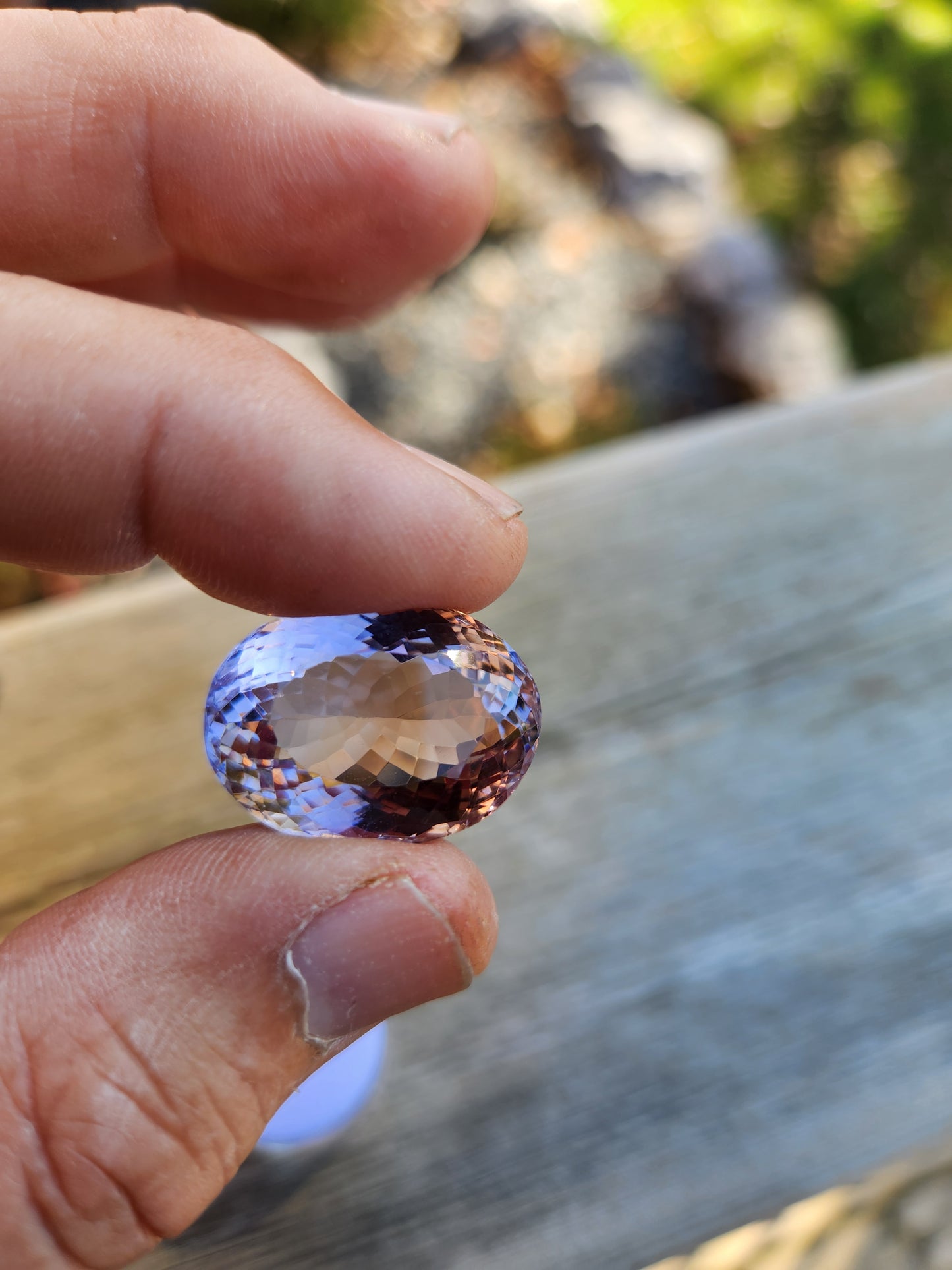 38.48 Carat Natural Bi-Color Ametrine Gemstone – Stunning Purple & Golden Yellow Blend – Genuine Bolivian Gem for Jewelry Design & Metaphysical Healing