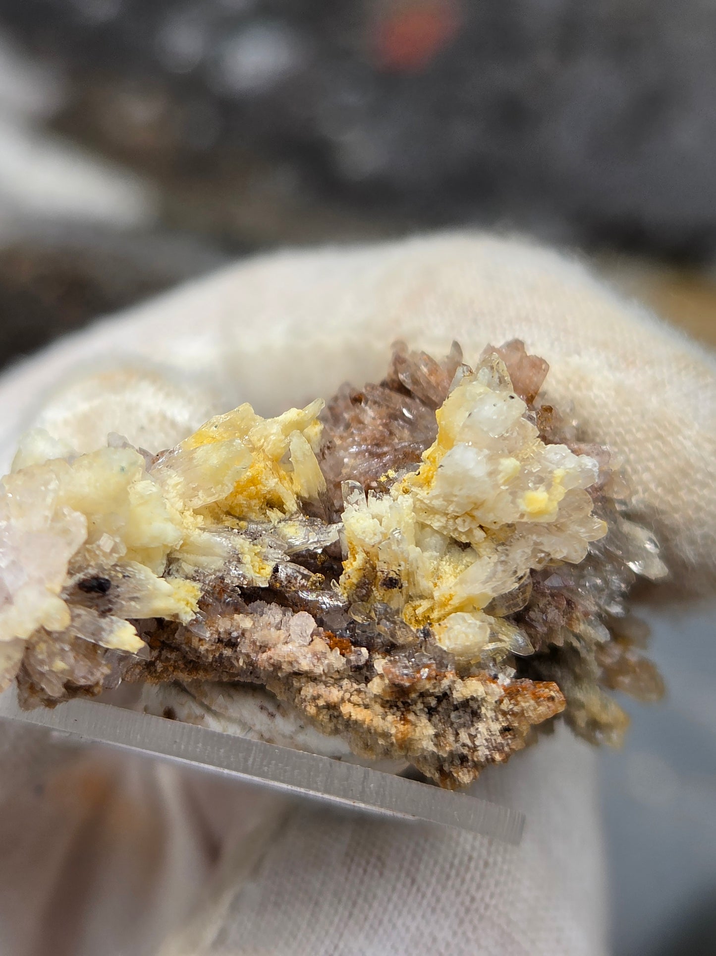 Dogtooth Calcite & Quartz Crystal Cluster | Natural Calcite Crystals