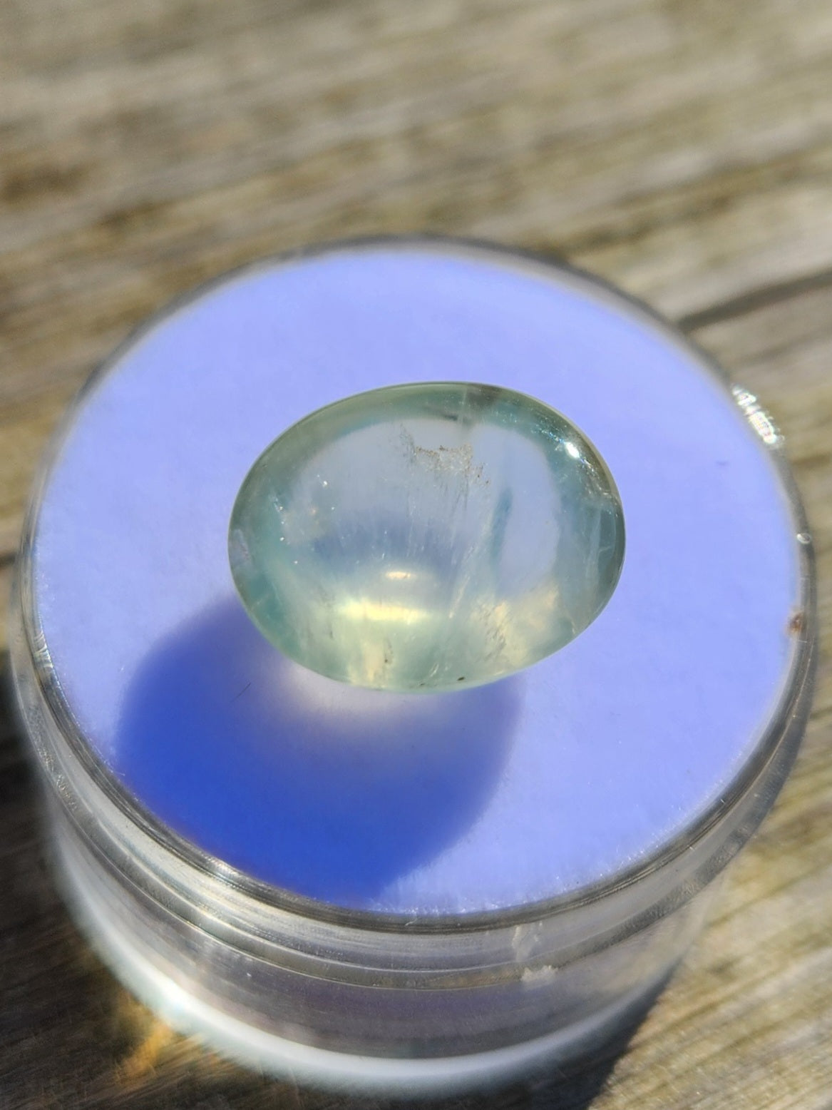 Natural Green Prehnite Gemstone 6.55 Carats from Africa – Polished Cabochon for Jewelry, Collector, or Healing Crystal Use