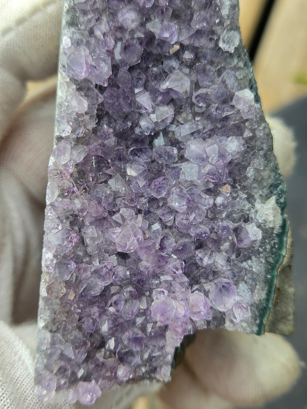 Natural Amethyst Standing Crystal Cluster | Purple Amethyst Geode