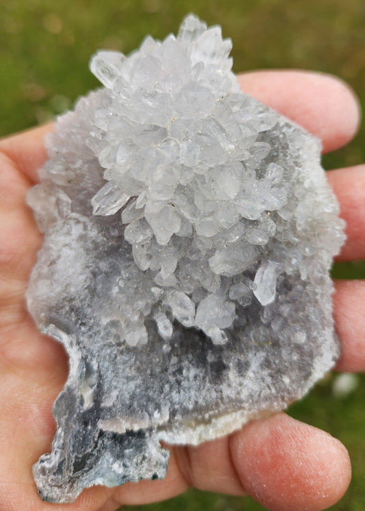 Brazilian Chalcedony Zeolite Cluster – Cleansing, Purifying & High-Vibration Crystal