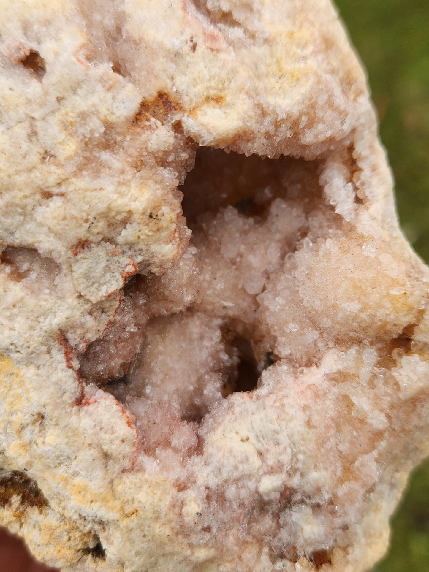 Pink Amethyst Crystal Geode on Stand - Gentle, Heart-Centered Energy - Emotional Healing and Spiritual Growth.