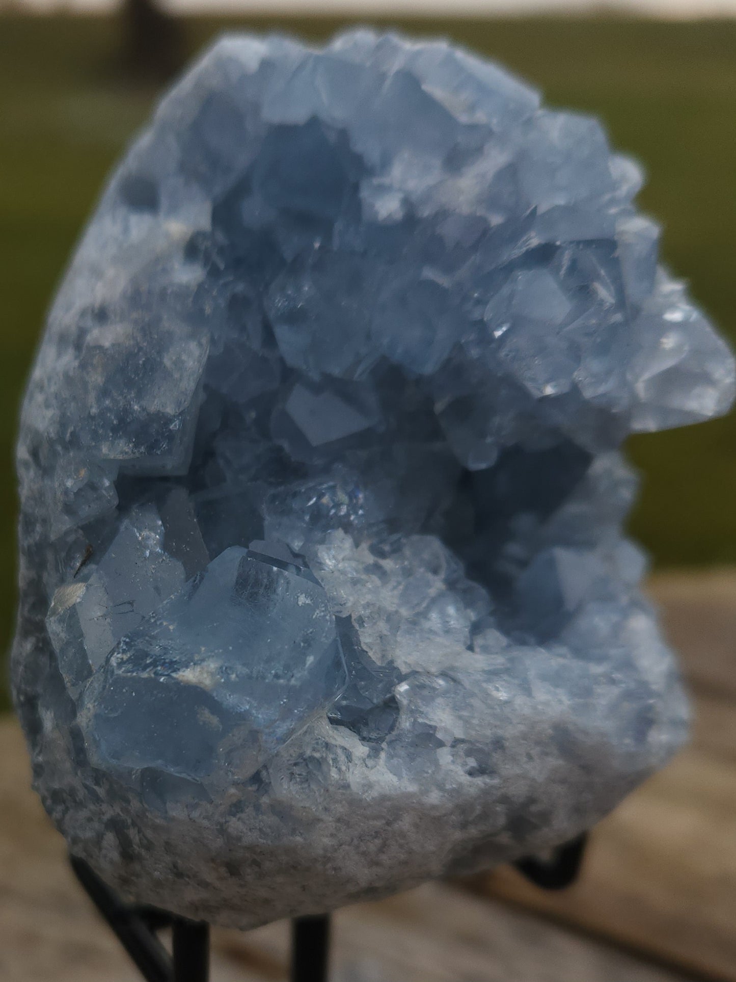Natural Celestite Cluster – Raw Blue Celestine Crystal for Healing, Meditation & Home Décor