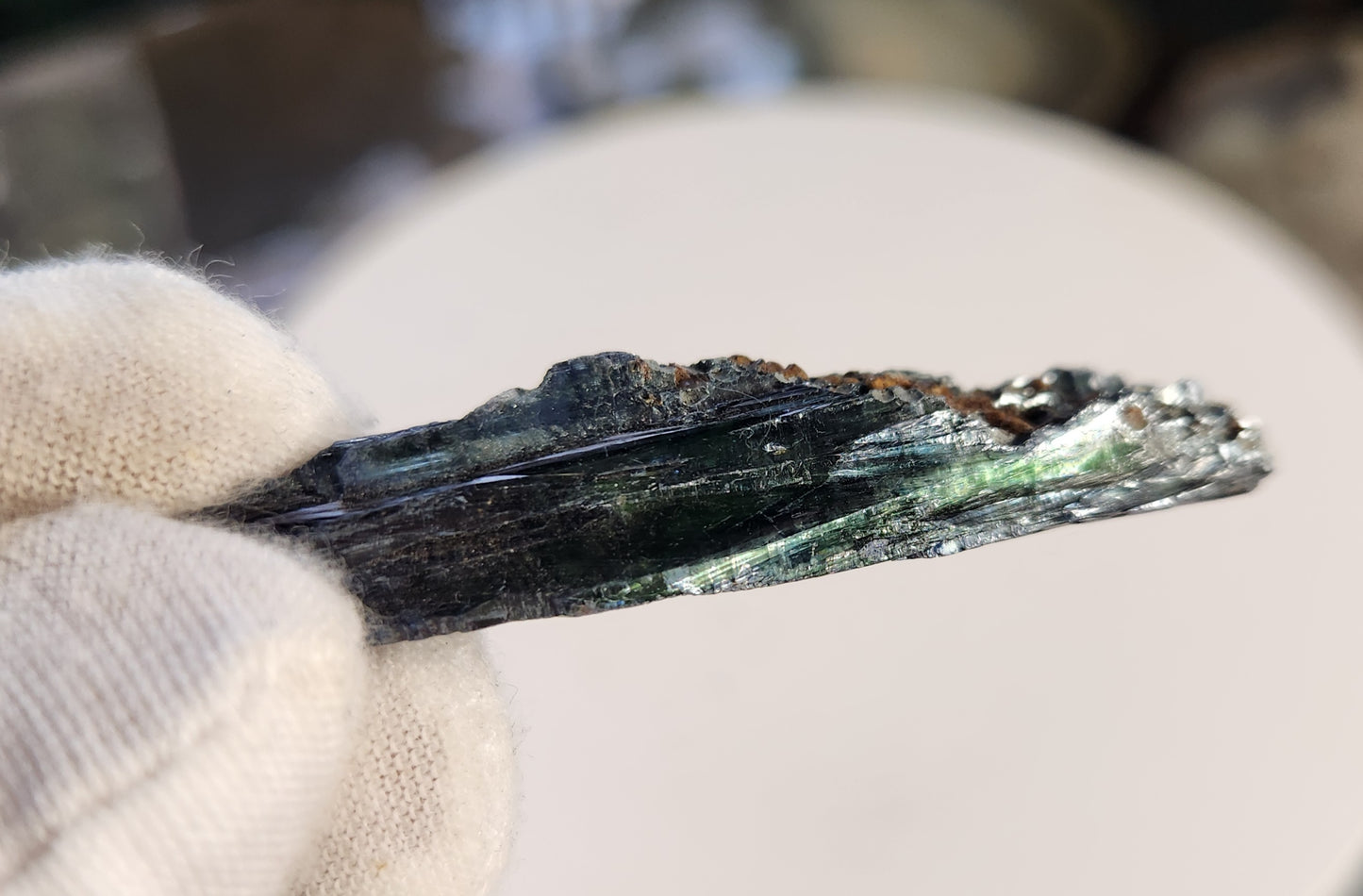 Rare Vivianite Crystal | Natural Blue-Green Vivianite Specimen | One-of-a-Kind Mineral