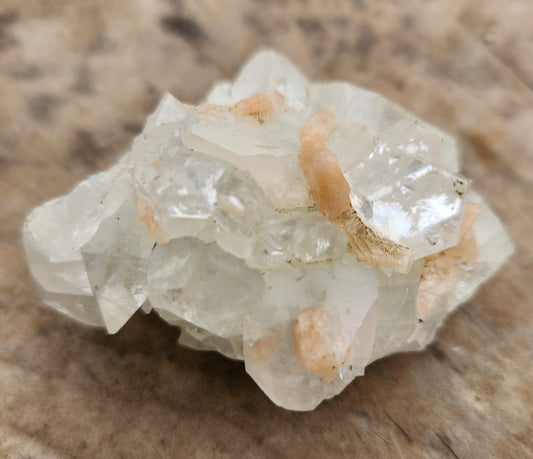 Natural Apophyllite Stilbite Crystal Cluster – High Vibration Druzy Specimen for Healing, Clarity & Spiritual Growth