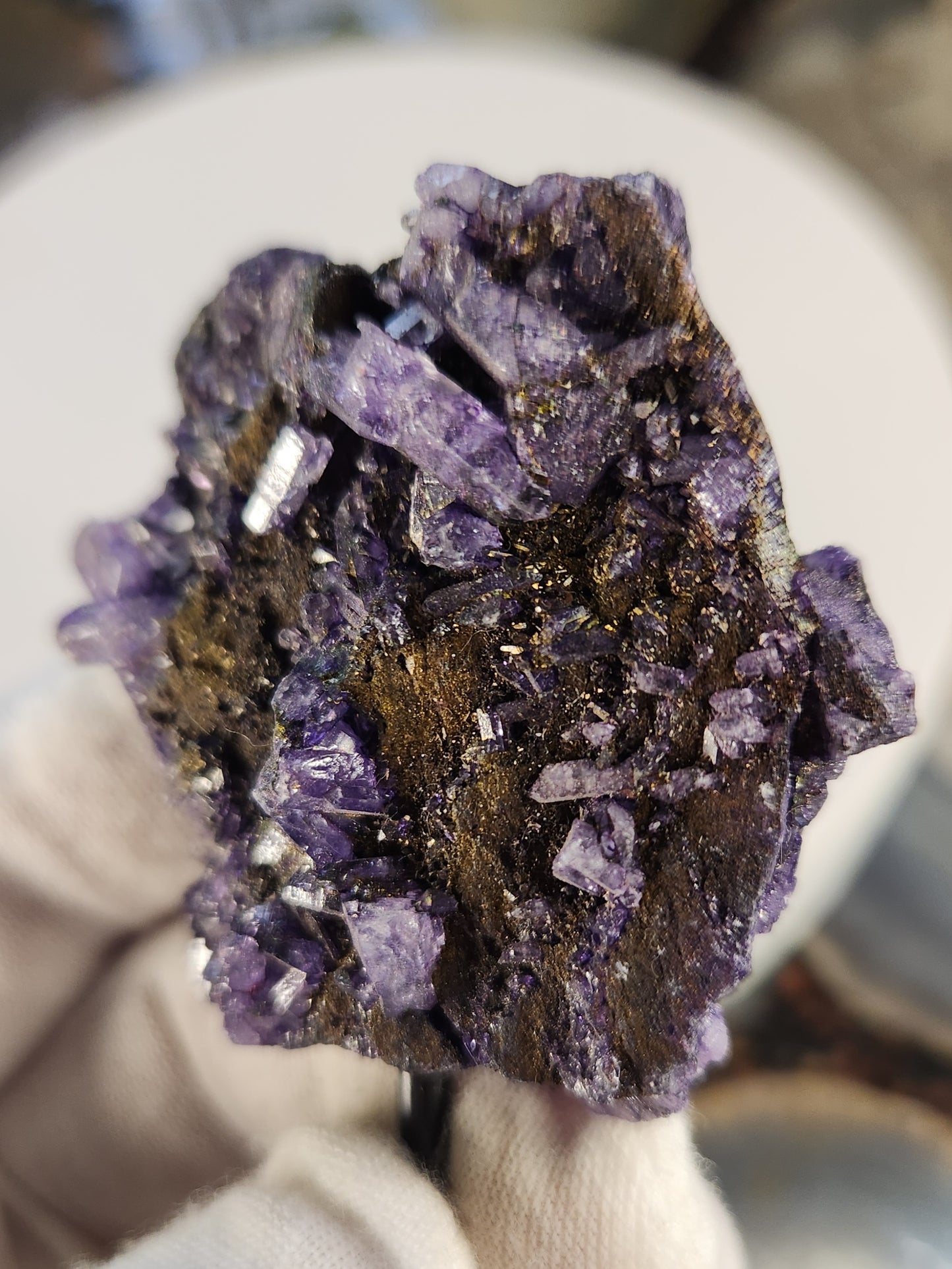 Purple Quartz Crystal Cluster | Color Enhanced Quartz | Home Décor Statement Mineral