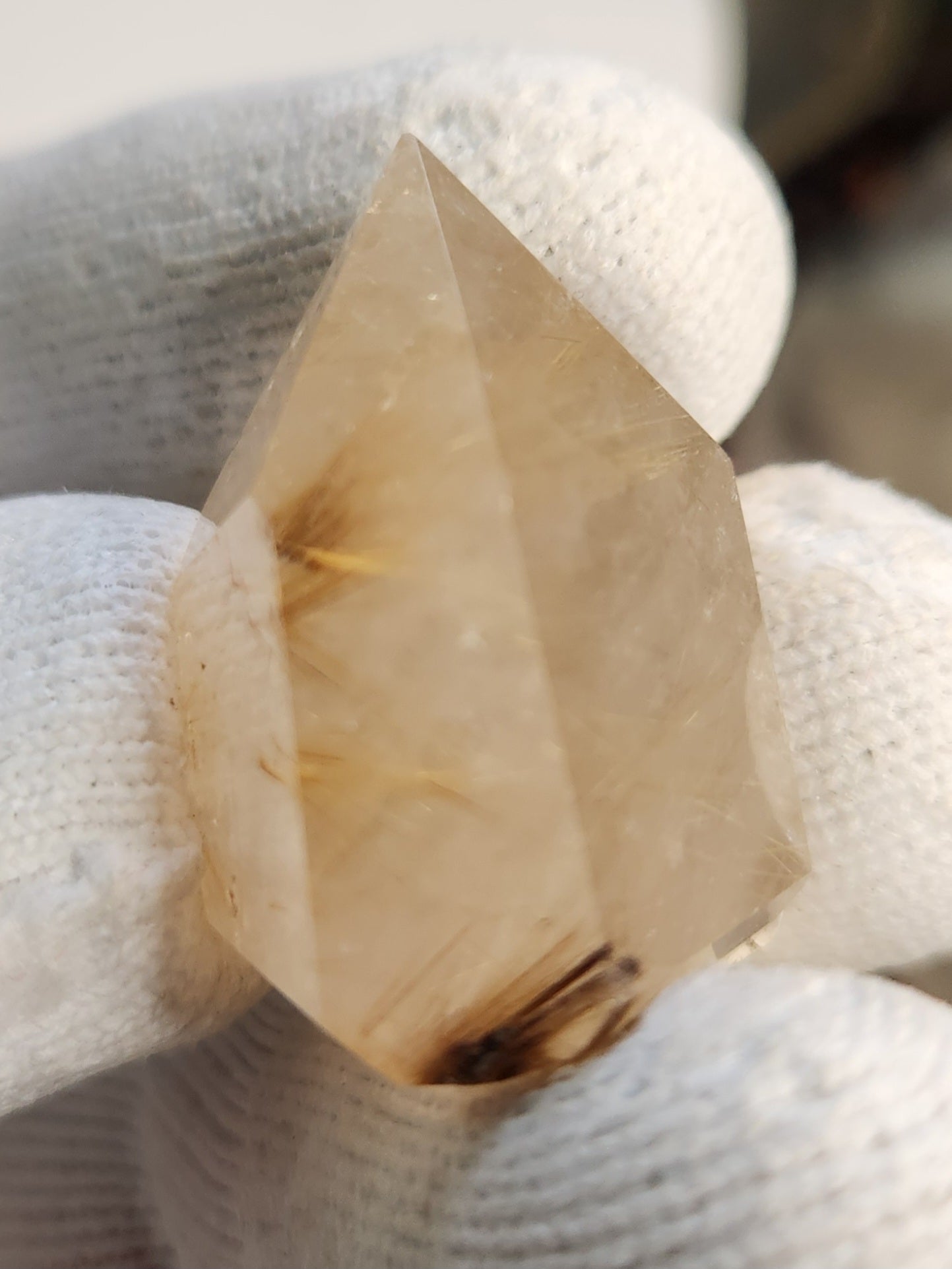 Golden Rutilated Quartz Tower – Brazil – Natural Rutile Quartz with Golden Needles – High-Vibration Manifestation Stone