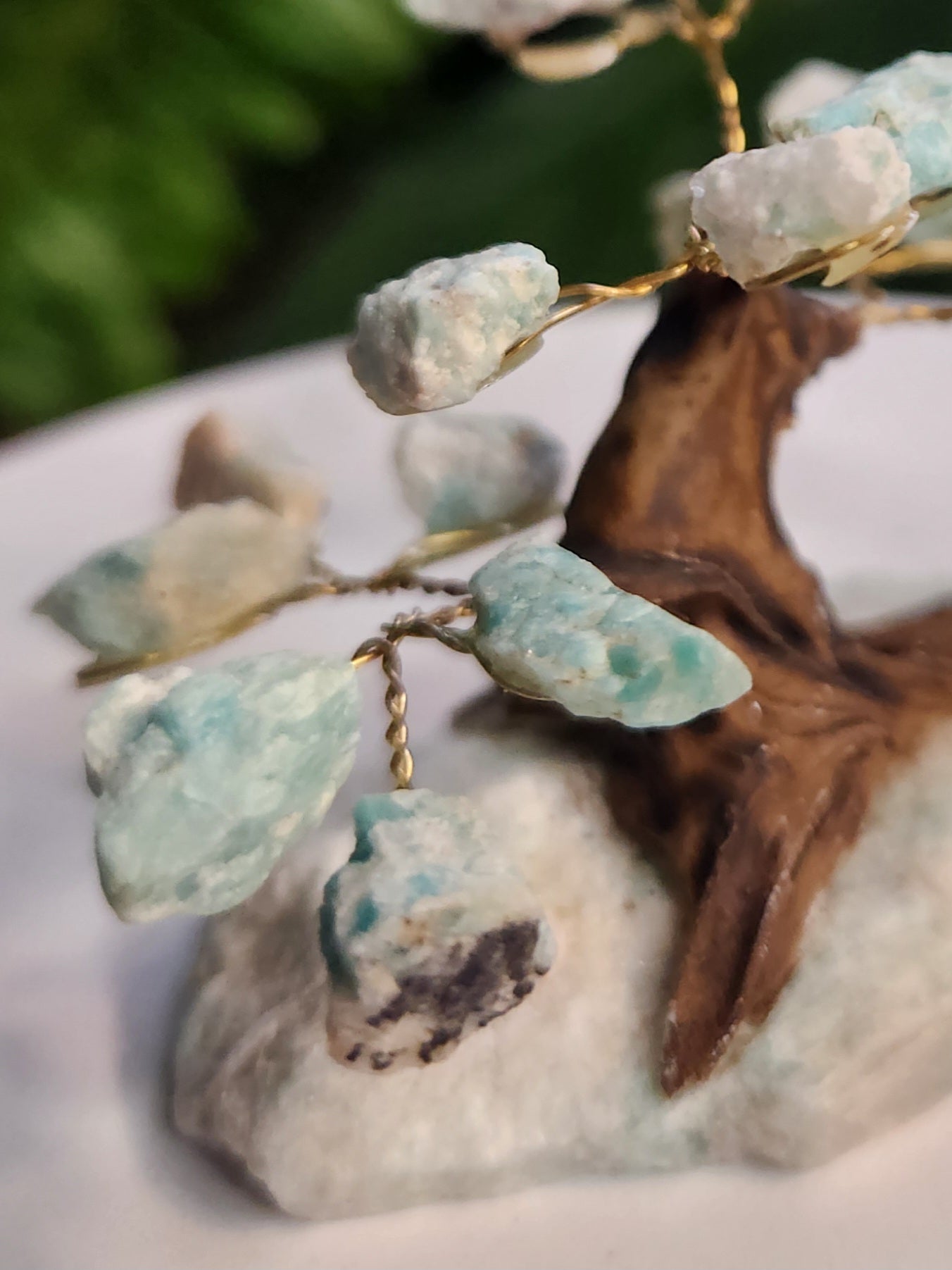 Handmade Green Aventurine Crystal Tree on Aventurine Base | Prosperity & Luck Gemstone Tree | Natural Healing Crystal Decor