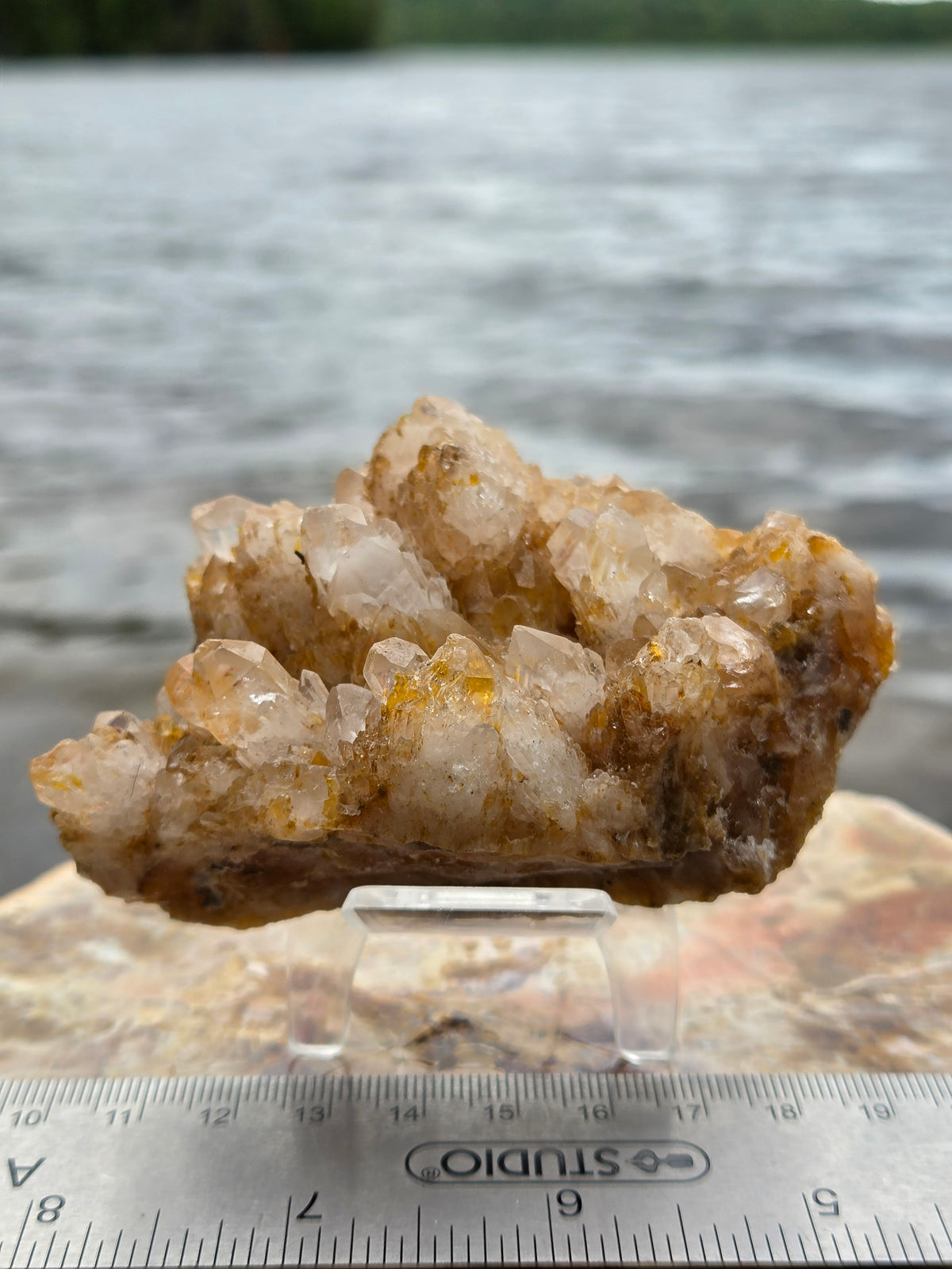 Pineapple Quartz Crystal Cluster | Natural Pineapple Quartz