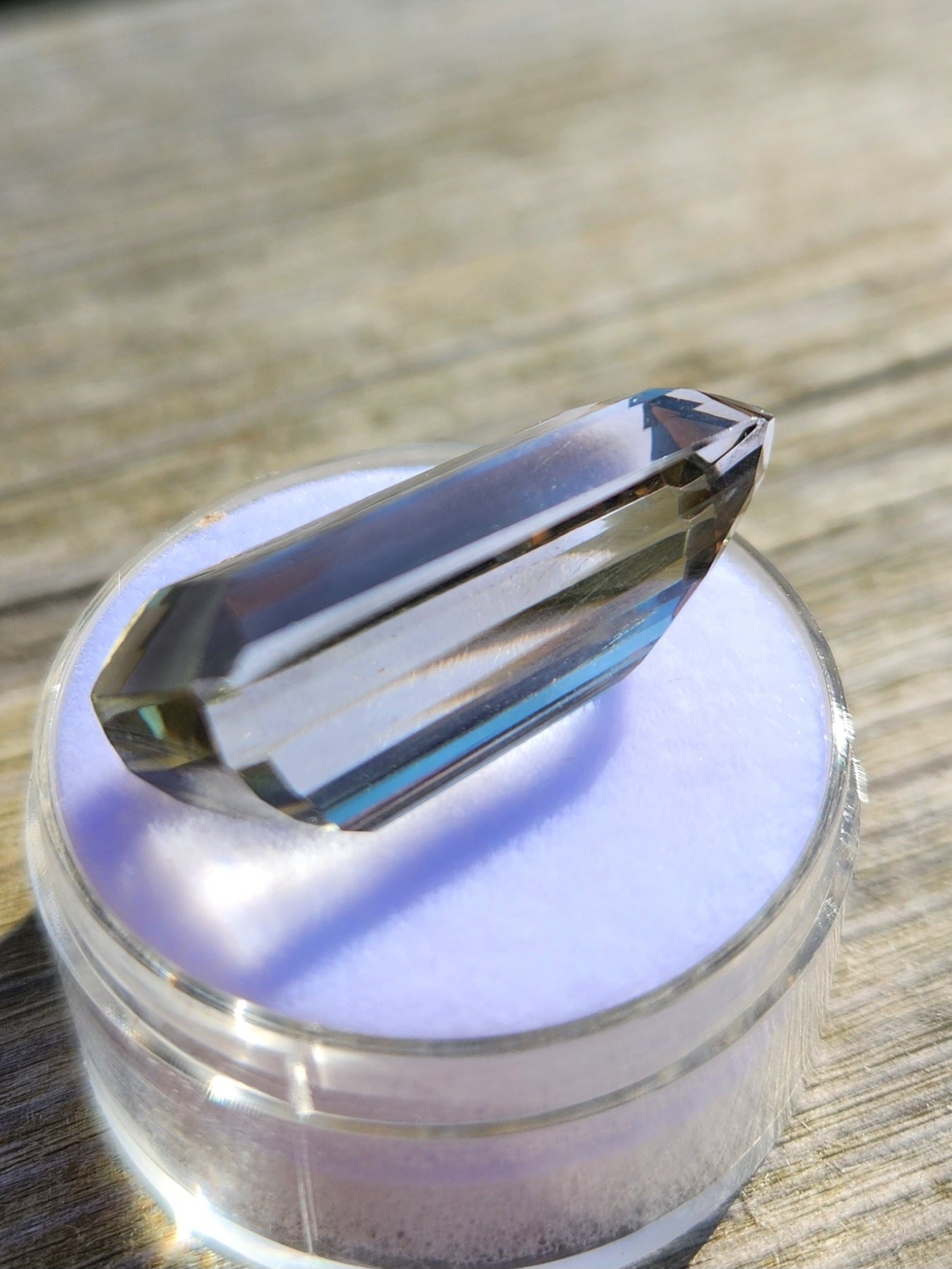 20.27 CT Natural Green Amethyst Gemstone – Octagon Cut Prasiolite from Brazil | Transparent Mint-Green Collector Gem & Jewelry Stone