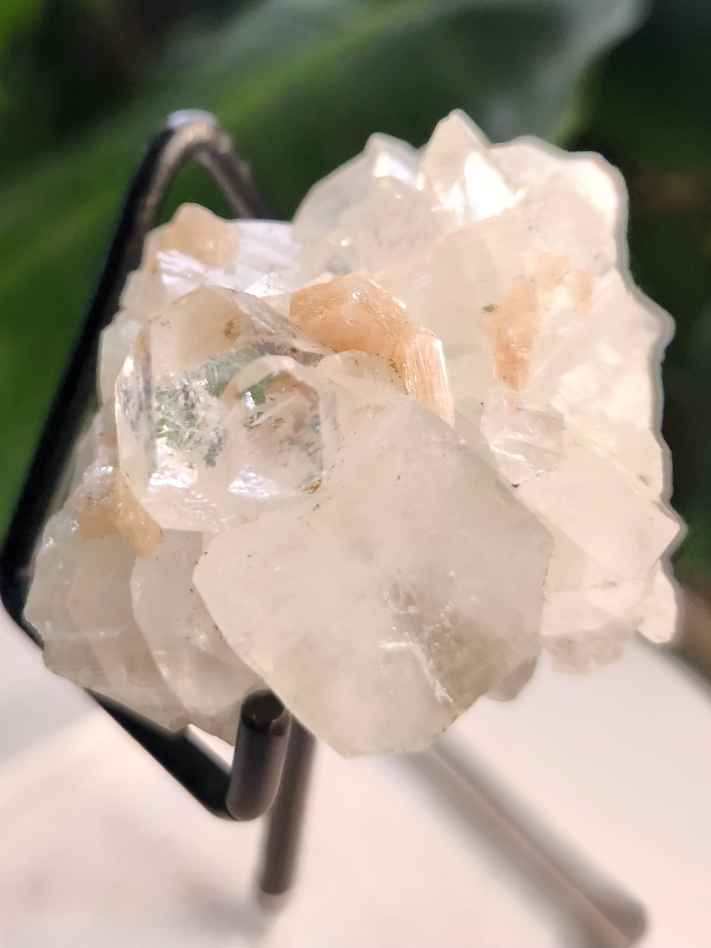 Natural Apophyllite Stilbite Crystal Cluster – High Vibration Druzy Specimen for Healing, Clarity & Spiritual Growth