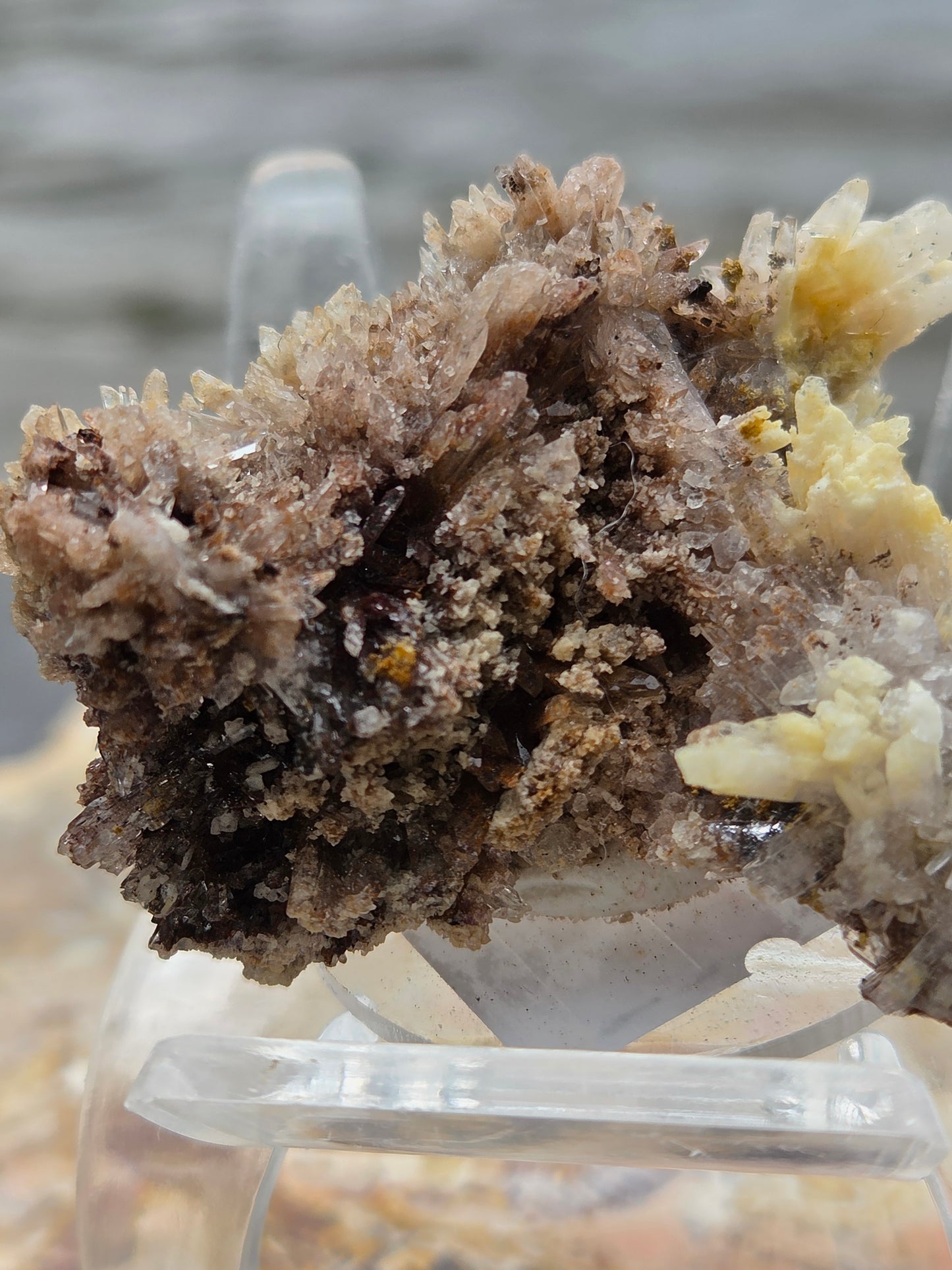 Dogtooth Calcite & Quartz Crystal Cluster | Natural Calcite Crystals