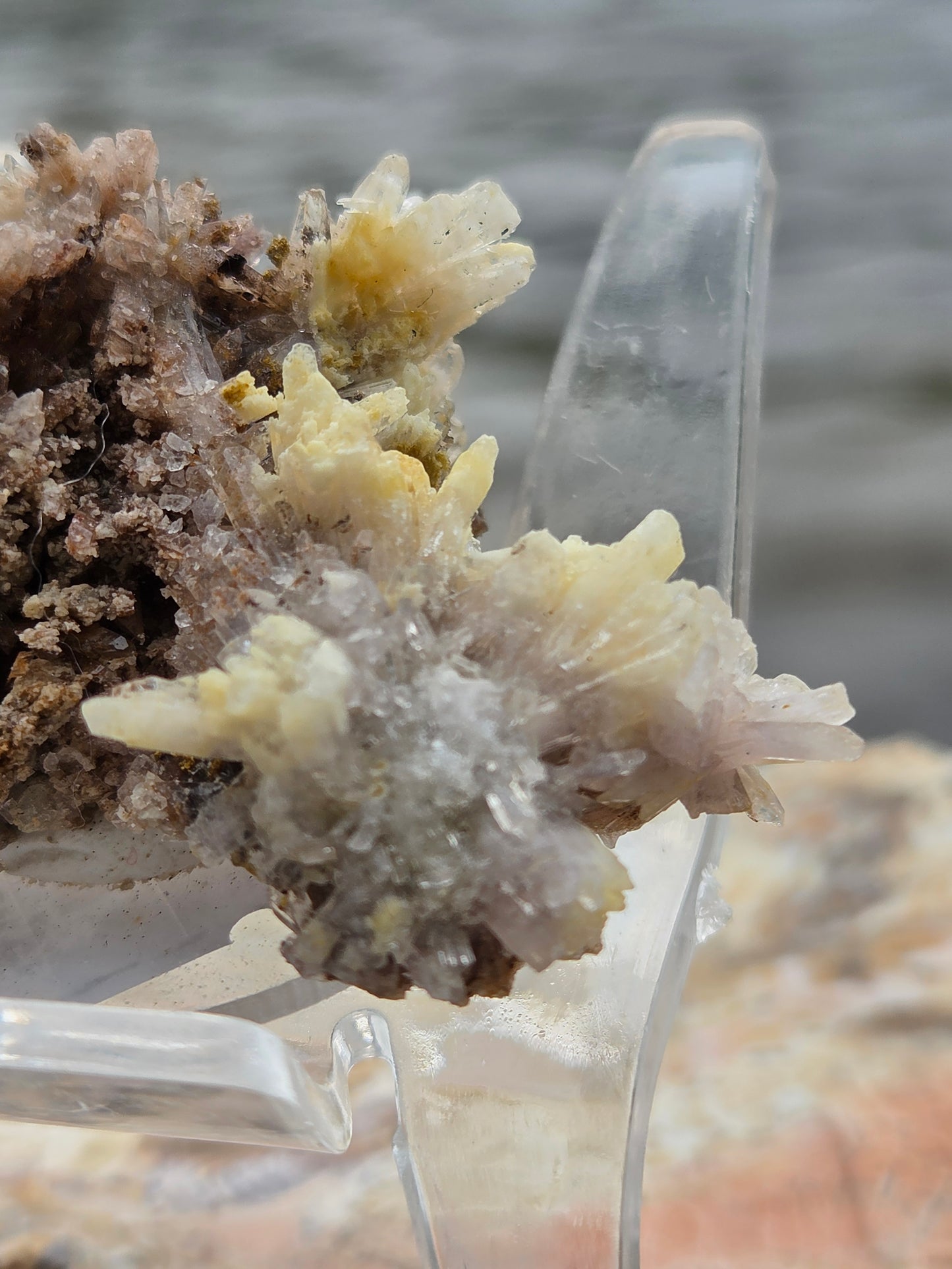 Dogtooth Calcite & Quartz Crystal Cluster | Natural Calcite Crystals