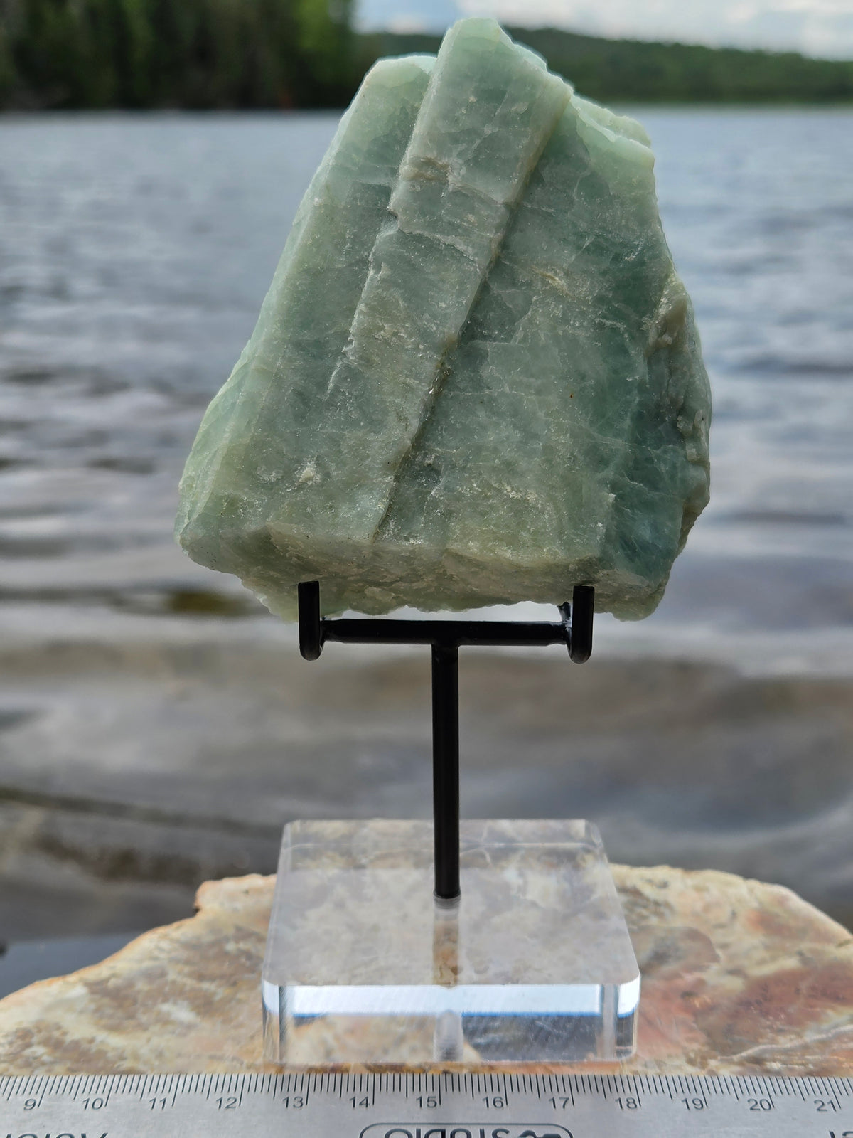 Raw Aquamarine Crystal | Natural Blue Green Aquamarine