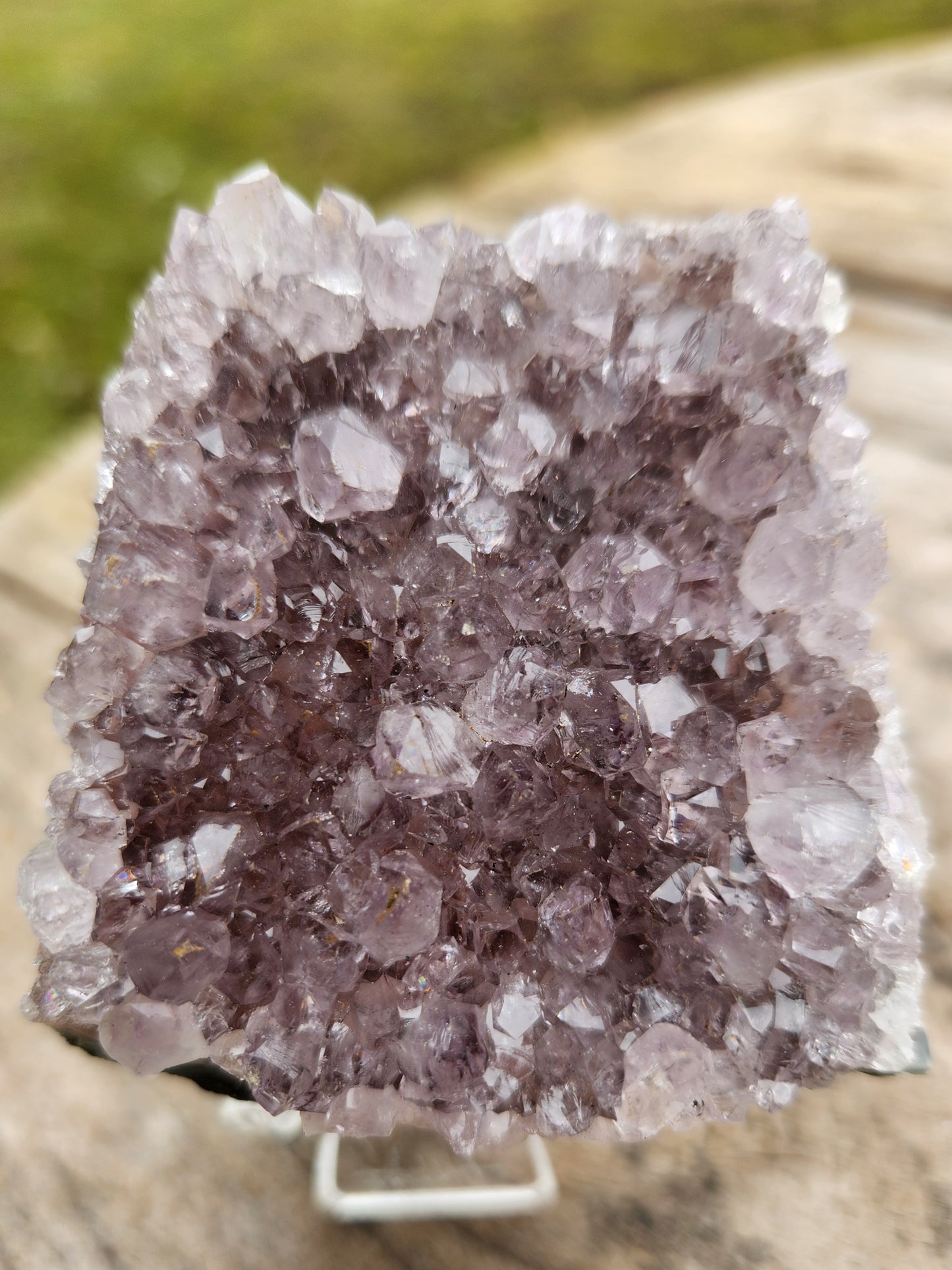 Stunning Amethyst Druzy Cluster from Brazil – Sparkling Purple Quartz Crystal Geode • Natural Healing Stone • Collector Display Specimen
