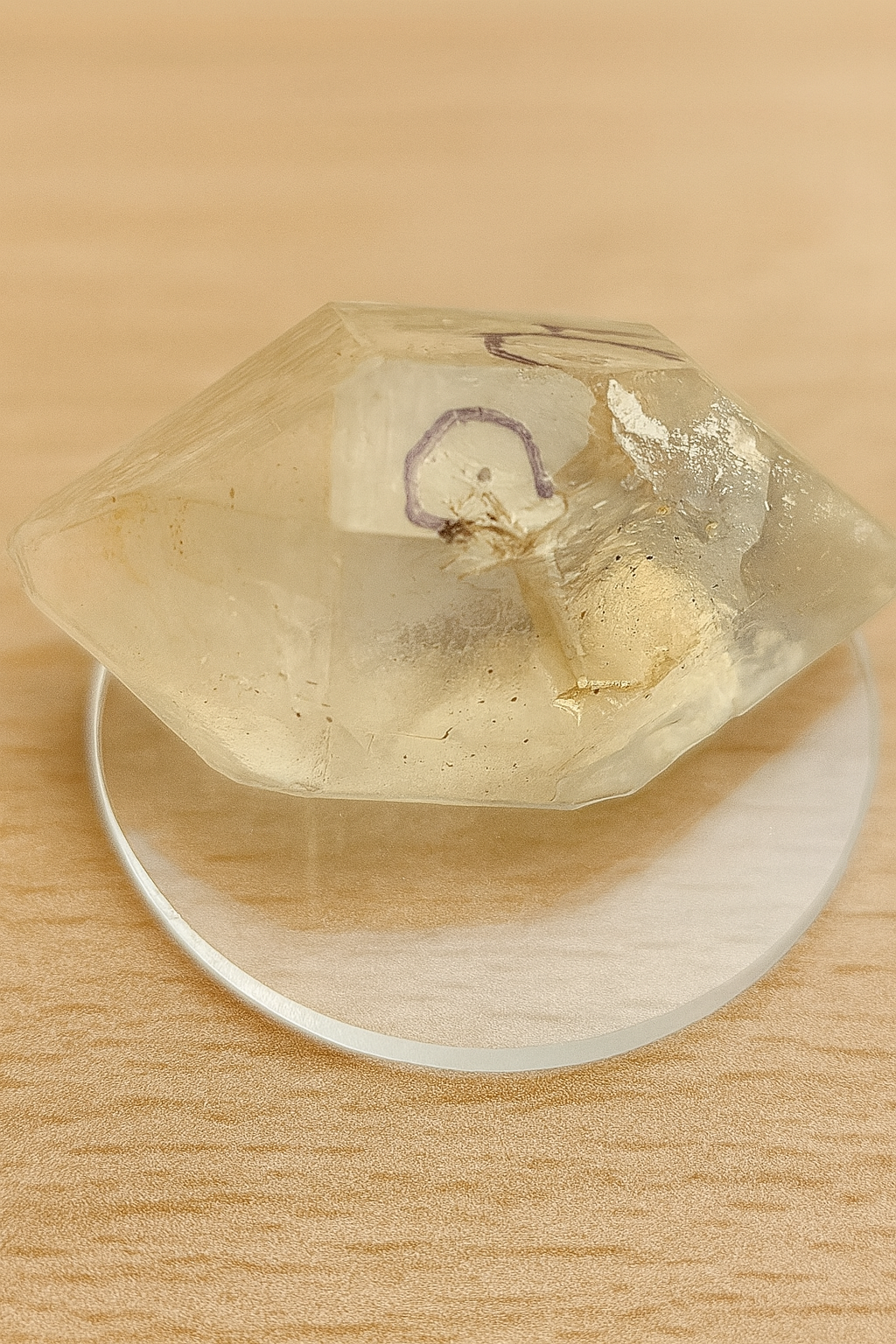 Rare Double-Terminated Herkimer Diamond with Active Enhydro – Collector Grade | Healing Crystal