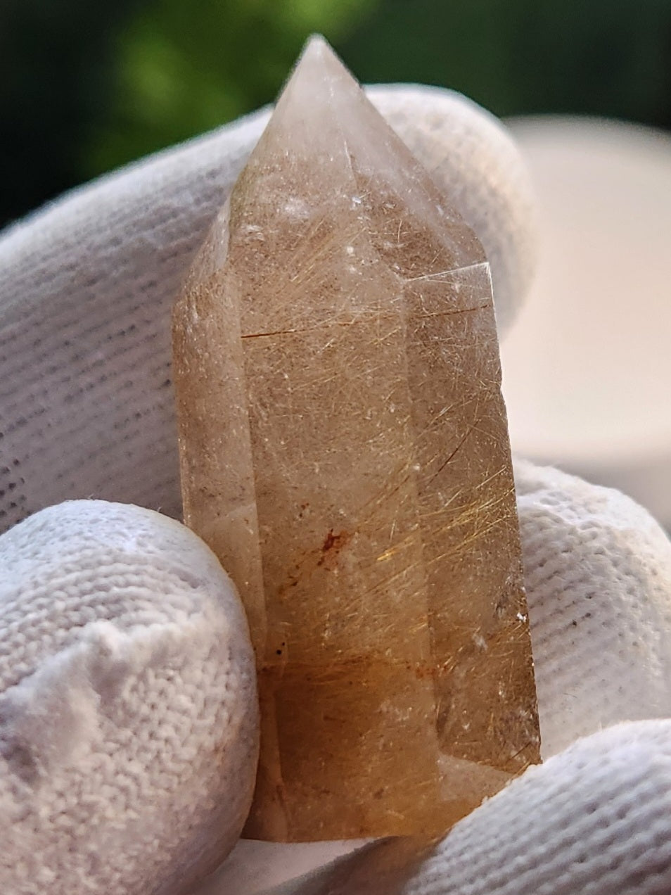 Golden Rutilated Quartz Tower – Brazil – Natural Rutile Quartz with Golden Needles – High-Vibration Manifestation Stone