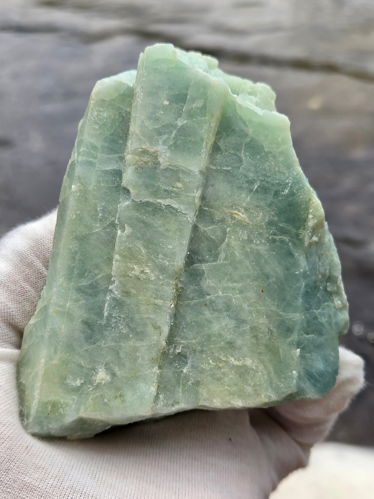 Raw Aquamarine Crystal | Natural Blue Green Aquamarine