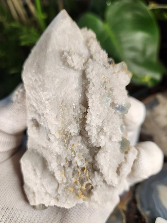 Rare Candle Quartz with Fluorite | Inner Mongolia Crystal Cluster | Natural Collector Specimen