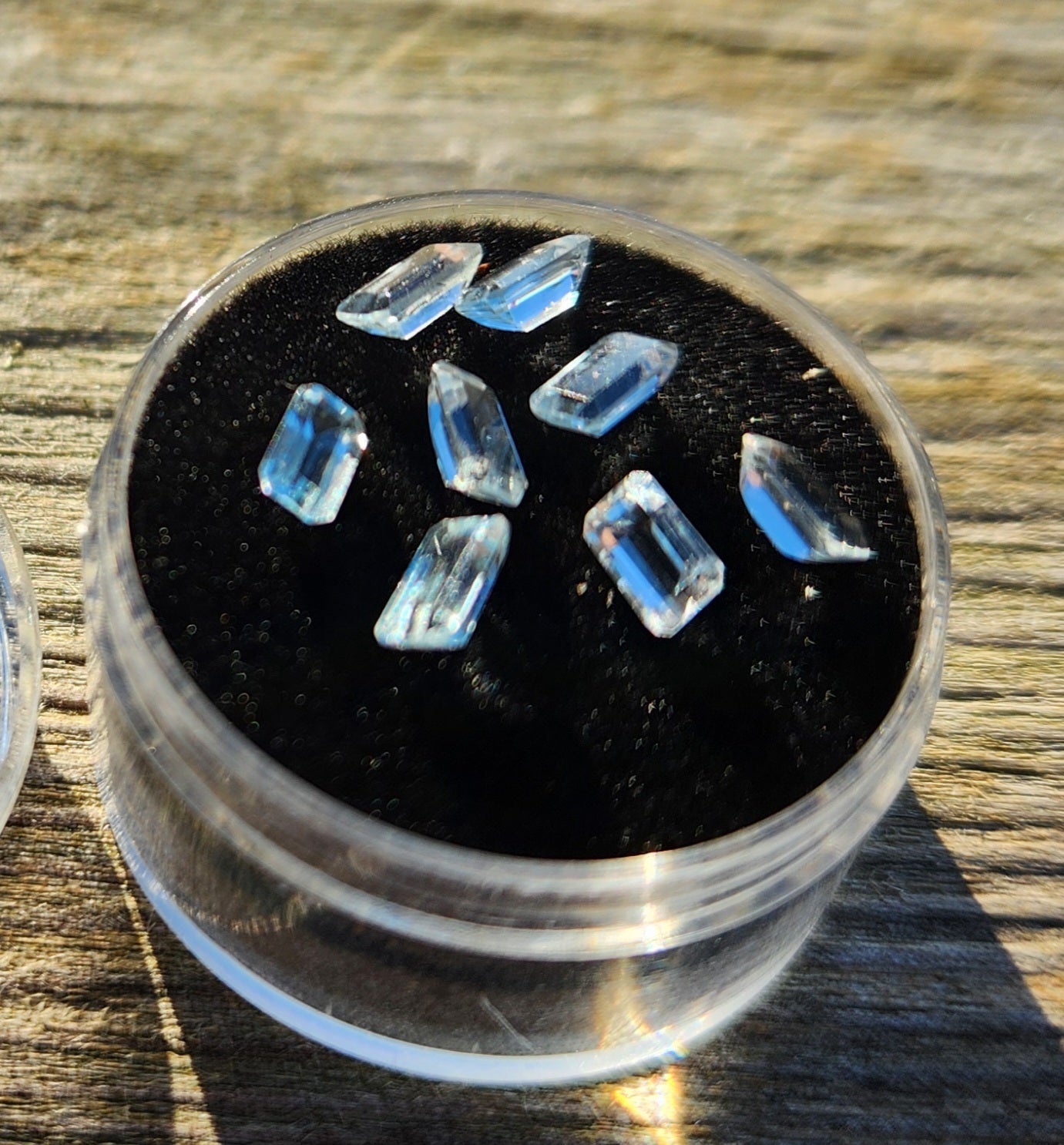 Natural Faceted Aquamarine Gemstones – 8 Loose Sky Blue Stones (~2 Carats Total) – Gem Quality Aquamarine for Jewelry Making - March Birthstone