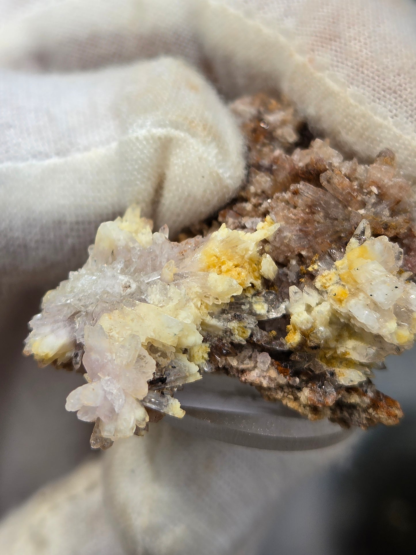 Dogtooth Calcite & Quartz Crystal Cluster | Natural Calcite Crystals