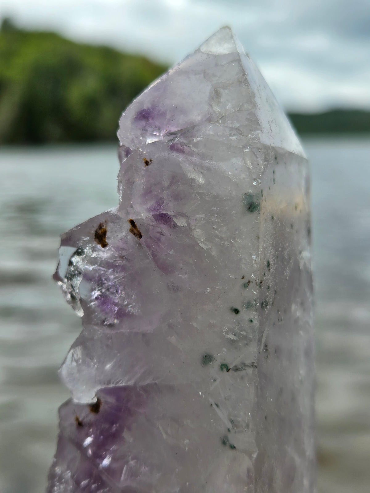 Amethyst Crystal Standing Tower | Natural Purple Amethyst Cluster