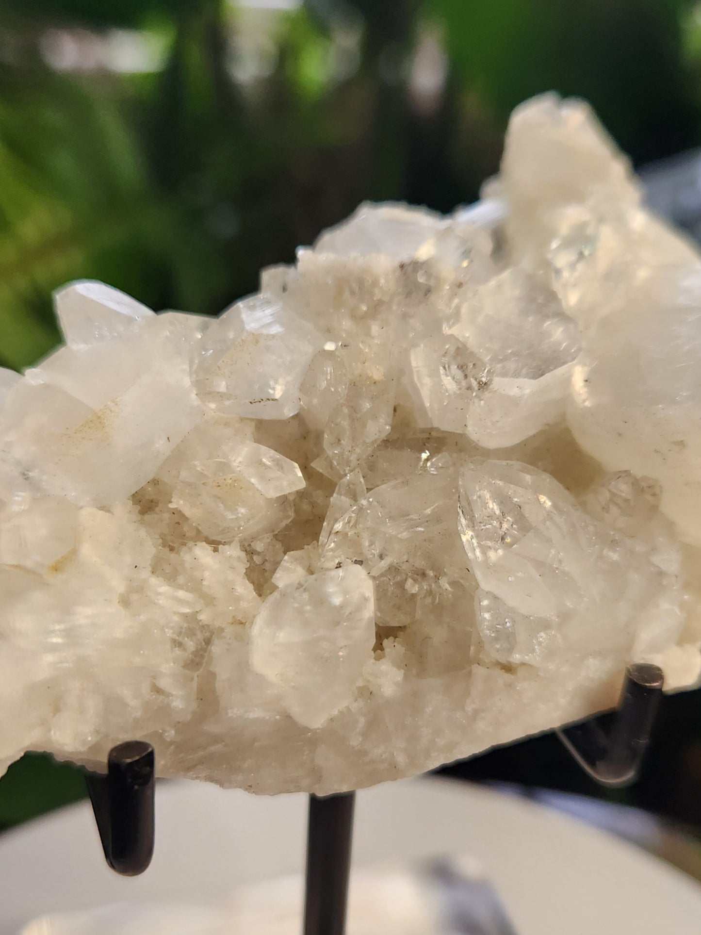 Natural Apophyllite Stilbite Crystal Cluster – High Vibration Druzy Specimen for Healing, Clarity & Spiritual Growth