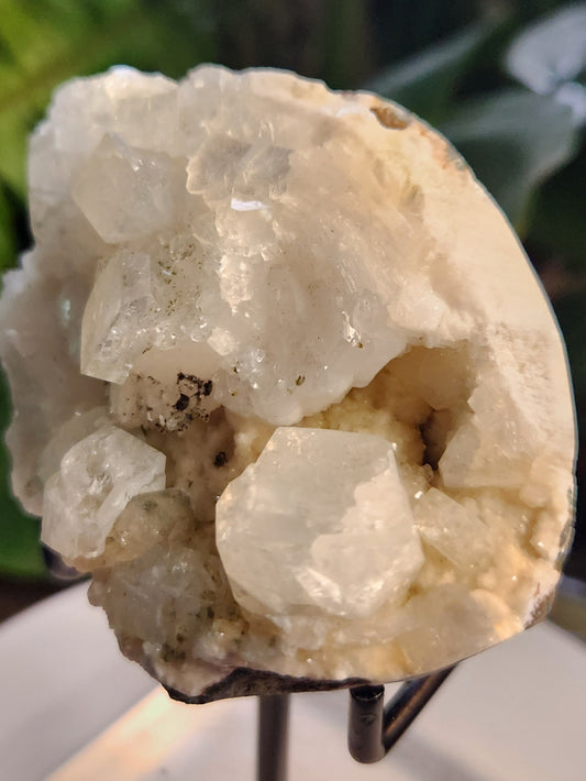 Stunning Natural Apophyllite Crystal on Stilbite – Cubic Apophyllite Zeolite Cluster from India