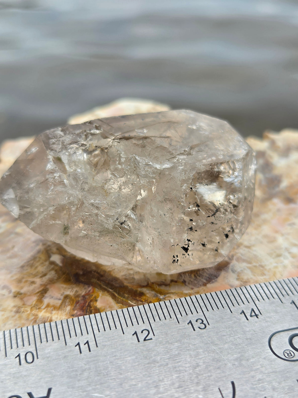 Herkimer Diamond with Active Enhydro | Water Bubble Herkimer Quartz