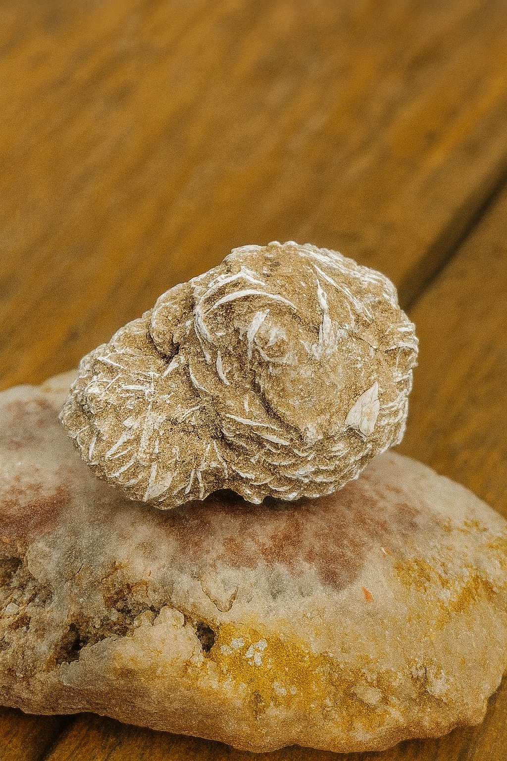 Natural Desert Rose Crystal Cluster – Unique Selenite Sand Formation for Grounding, Protection & Peaceful Energy