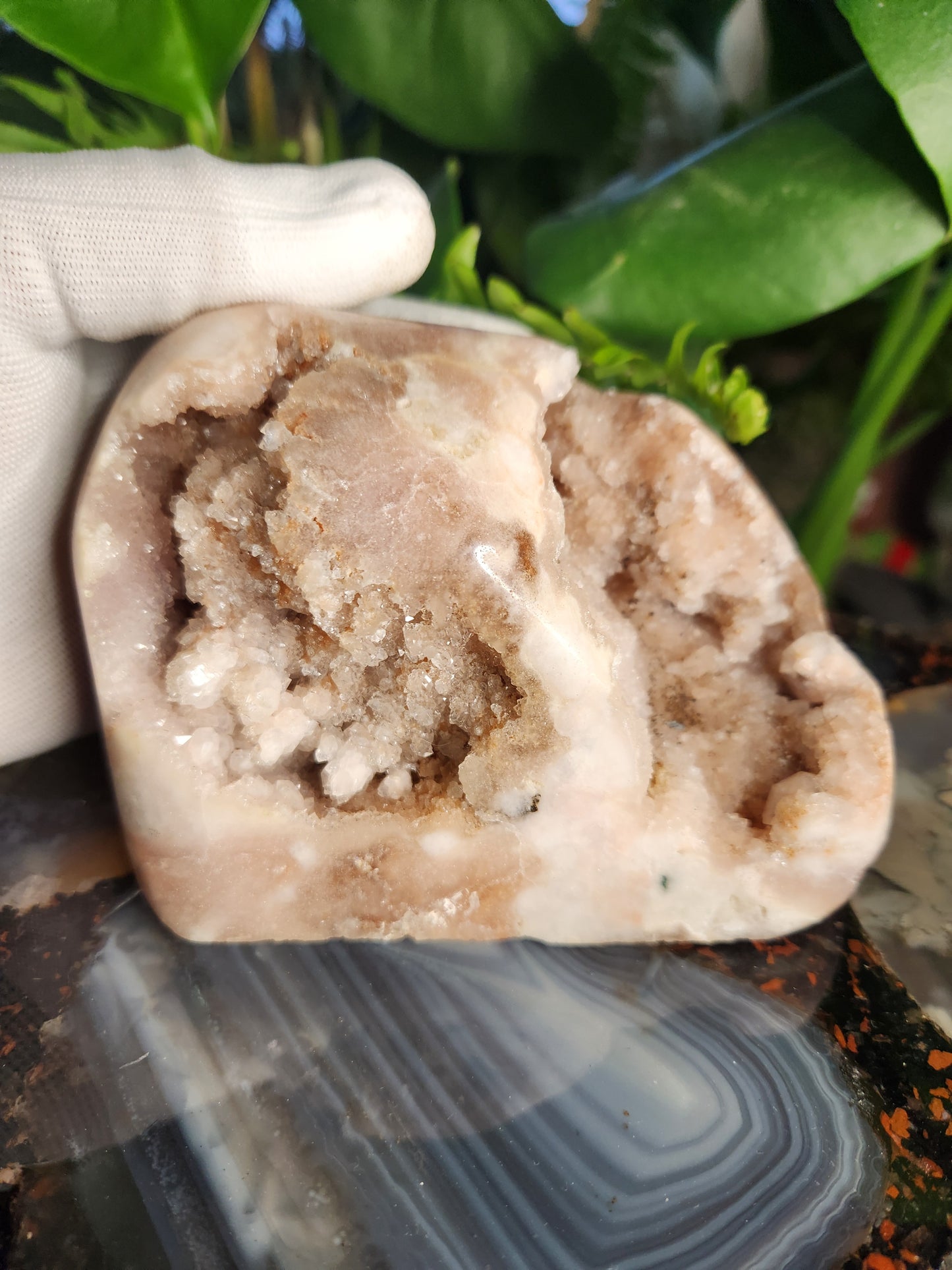 Large Pink Amethyst Druzy Crystal Cluster – Natural Raw Druzy Sparkling Display Stone