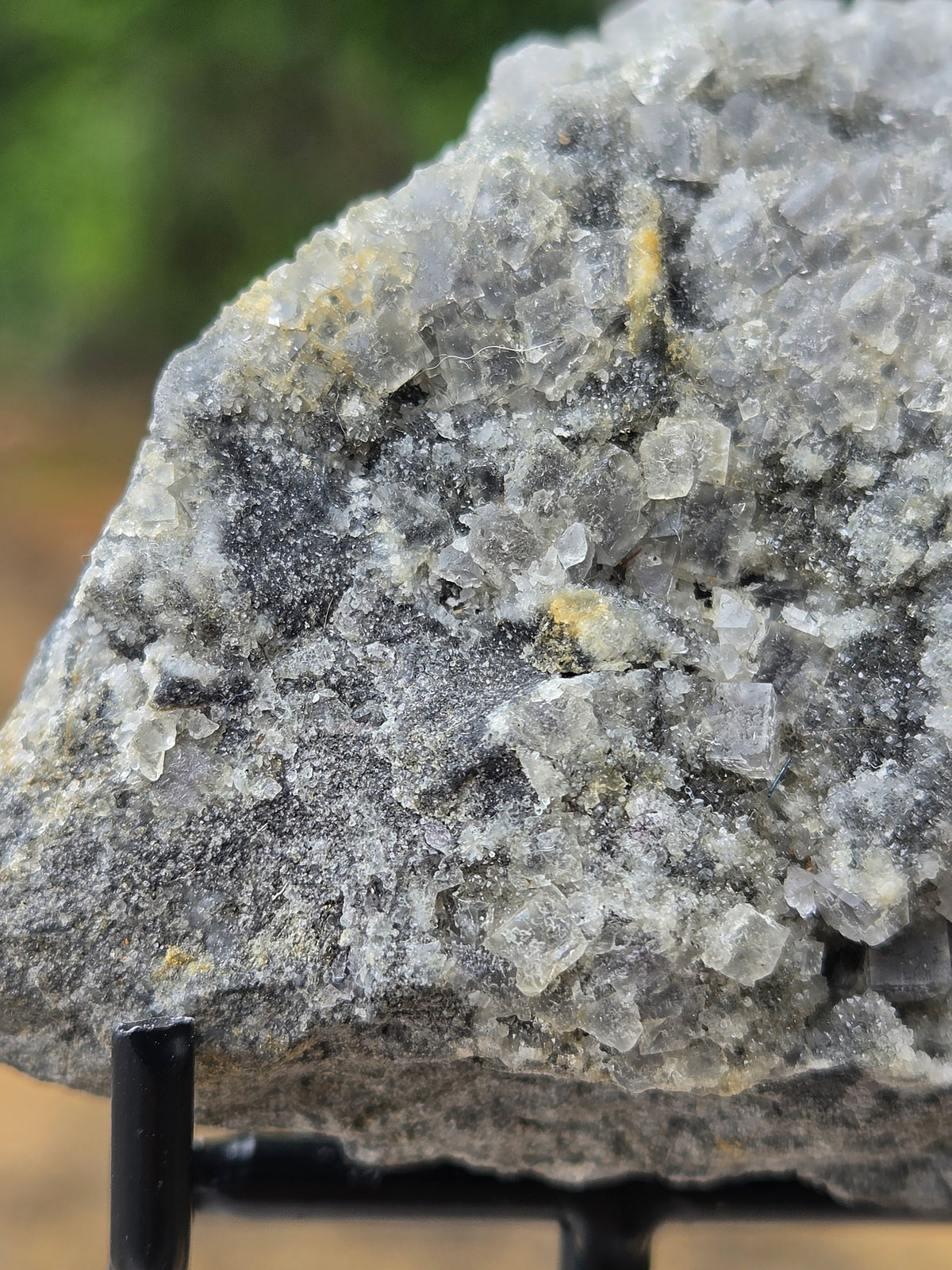 Natural Fluorite Crystal Cluster on Matrix | Raw Fluorite Mineral Specimen