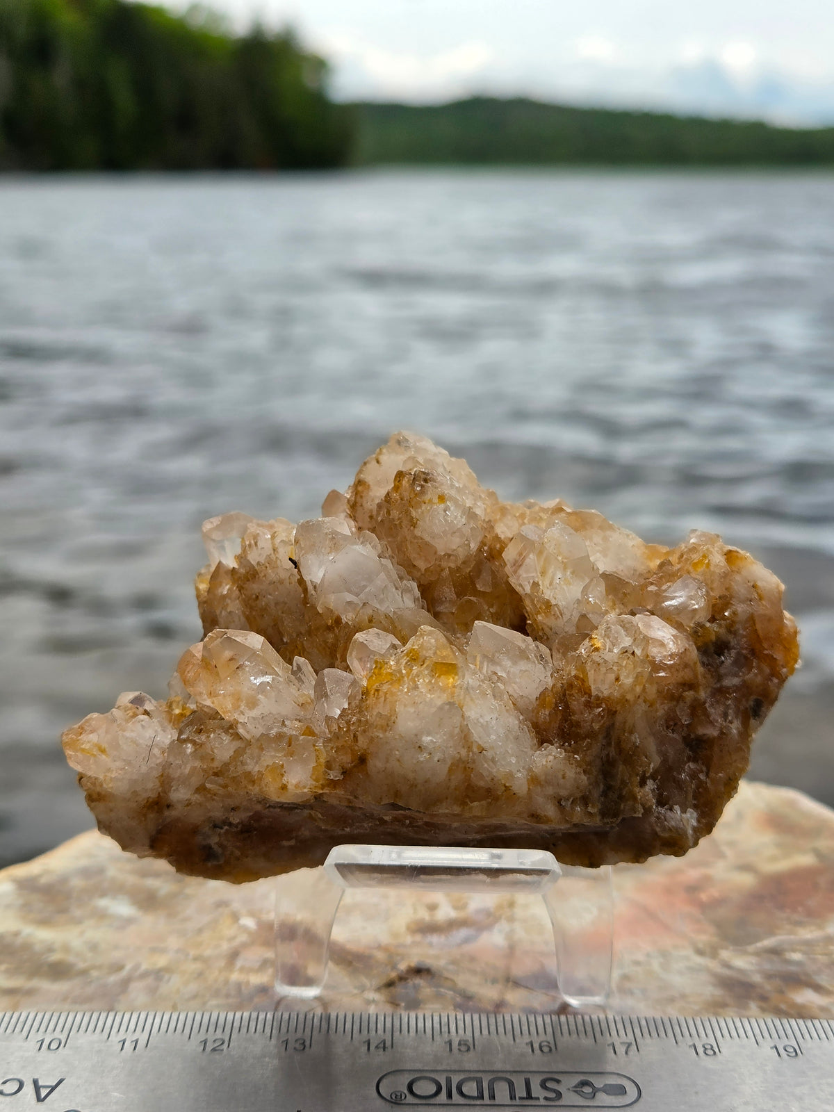 Pineapple Quartz Crystal Cluster | Natural Pineapple Quartz