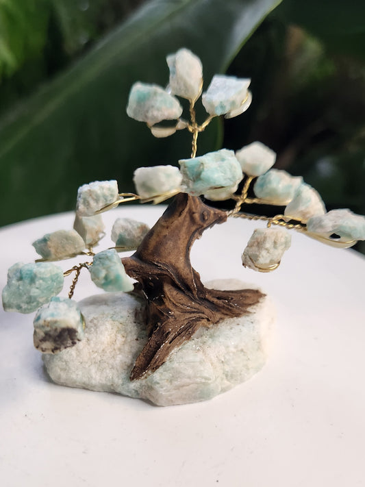 Handmade Green Aventurine Crystal Tree on Aventurine Base | Prosperity & Luck Gemstone Tree | Natural Healing Crystal Decor