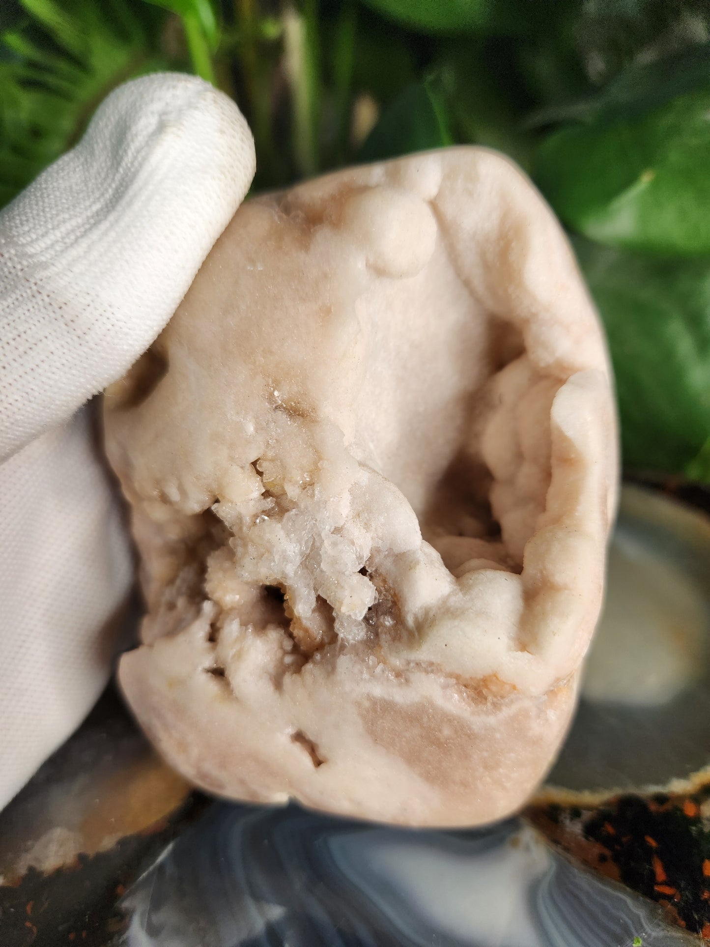 Pink Amethyst Druzy Crystal Cluster – Natural Raw Druzy Sparkling Display Stone