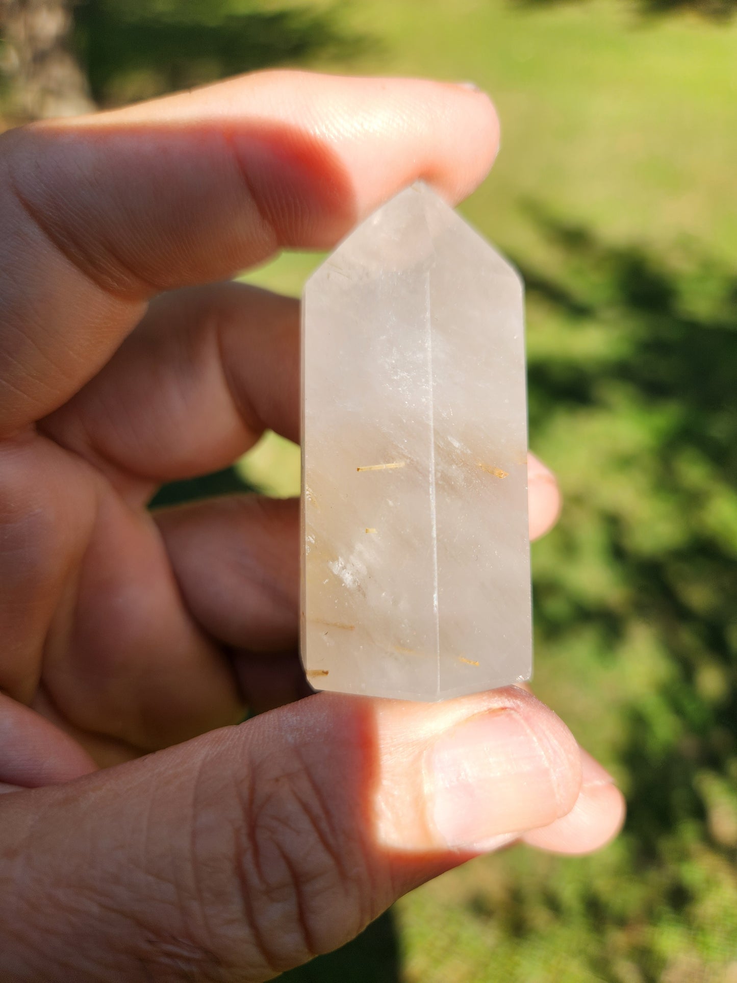 Rutile / Rutilated Quartz Crystal Tower - Clarity Transformation Spiritual Growth