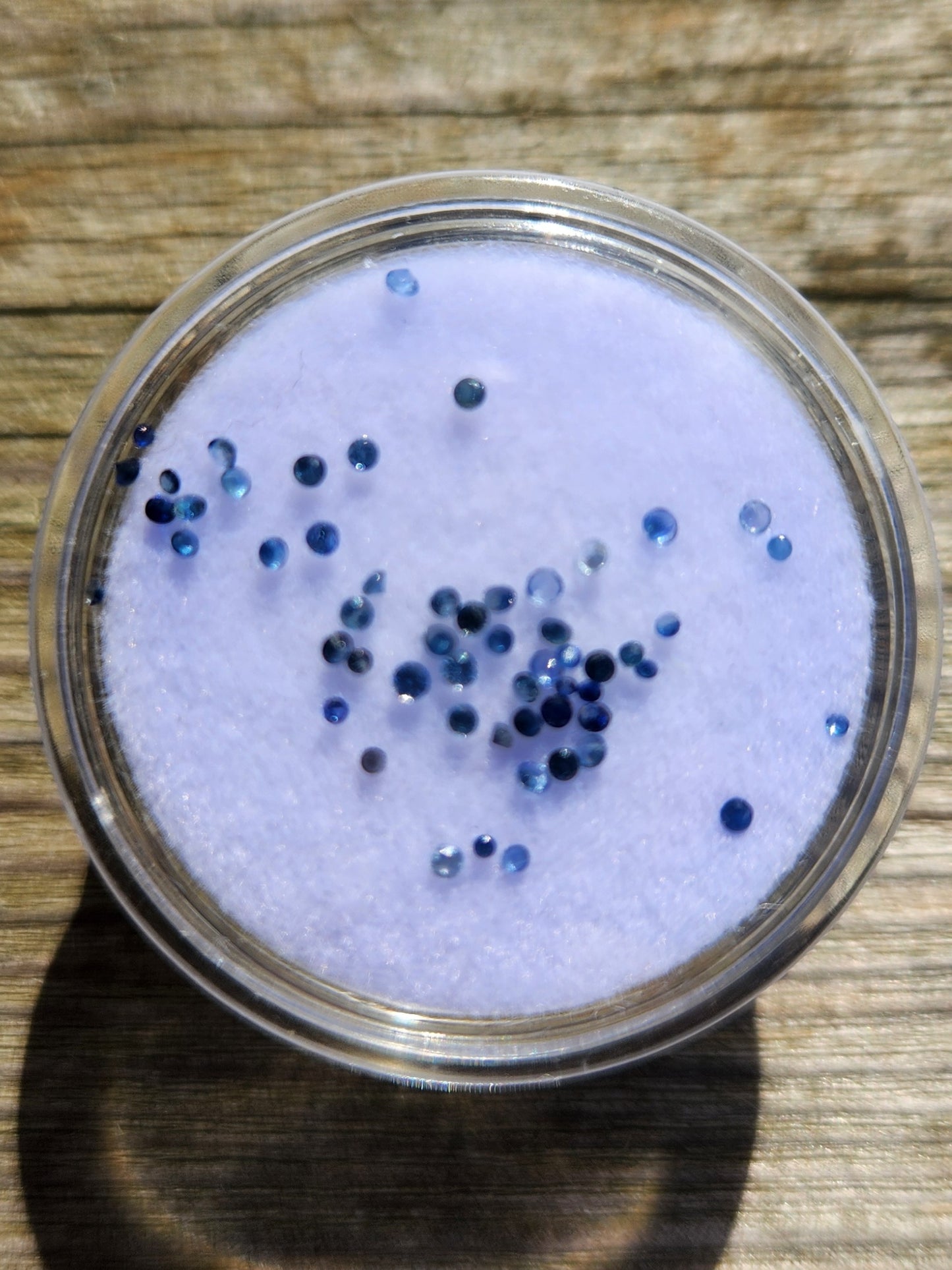 Lot of Genuine Faceted Natural Blue Sapphires (0.9–1.1 mm) – Untreated Gemstones for Jewelry Making, Fine Inlay, or Collectors – Deep Royal Blue Sapphire Gems