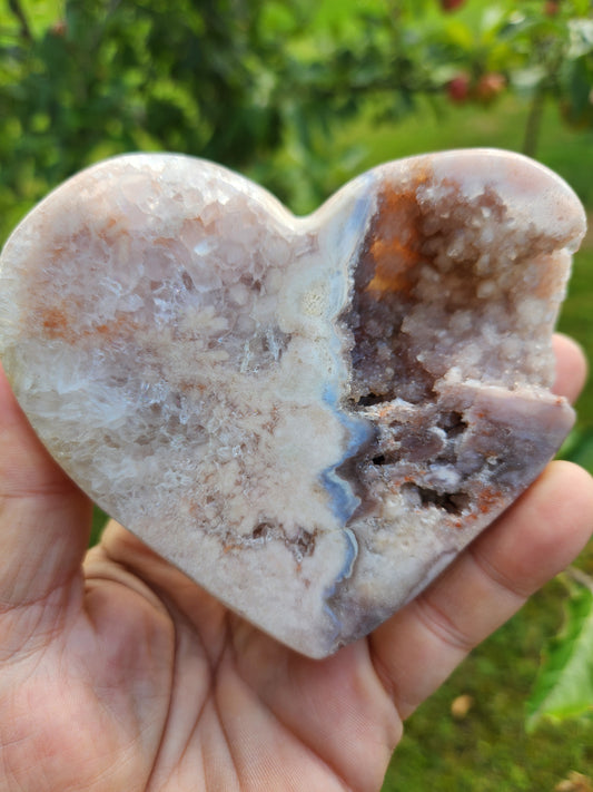 Pink Amethyst Heart - Gentle, Heart-Centered Energy - Emotional Healing and Spiritual Growth.
