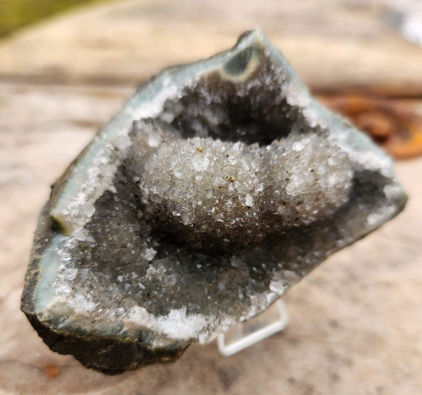 Stunning Amethyst Druzy Cluster from Brazil – Sparkling Purple Quartz Crystal Geode • Natural Healing Stone • Collector Display Specimen