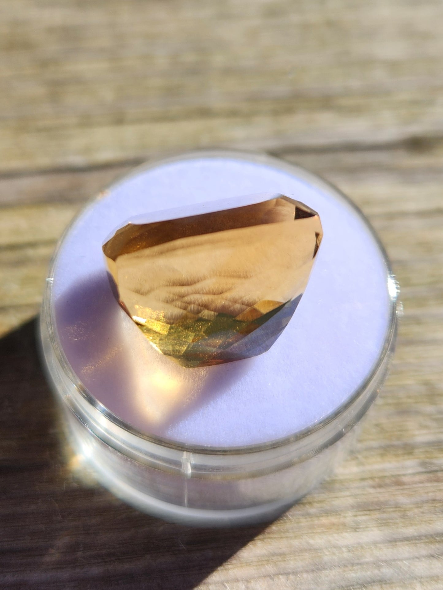 Natural 19.45 Carat Citrine Gemstone – Unheated Yellow Brazilian Octagon Cut | Genuine Golden Citrine for Jewelry, Healing & Collectors