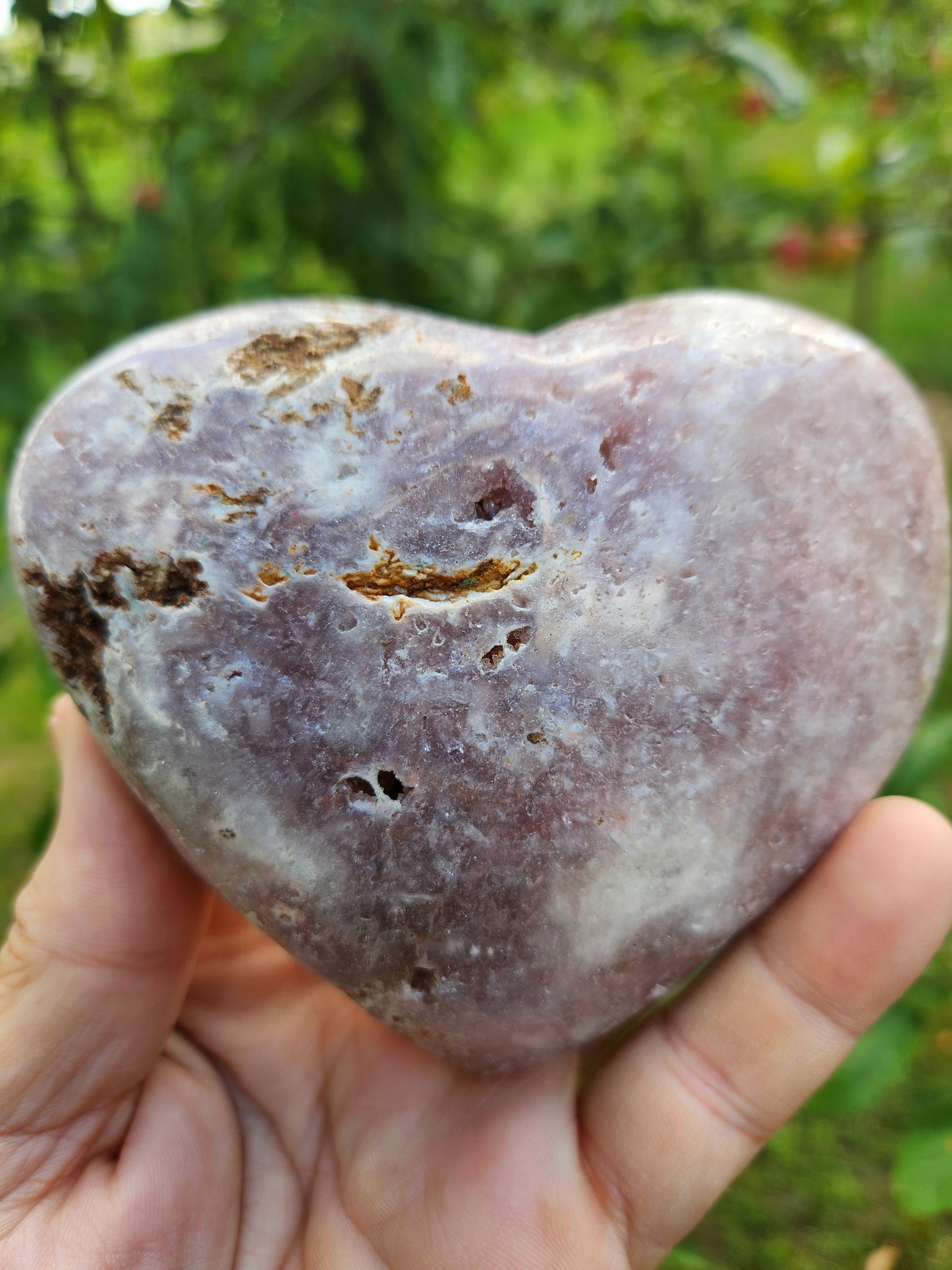 Pink Amethyst Heart - Gentle, Heart-Centered Energy - Emotional Healing and Spiritual Growth.
