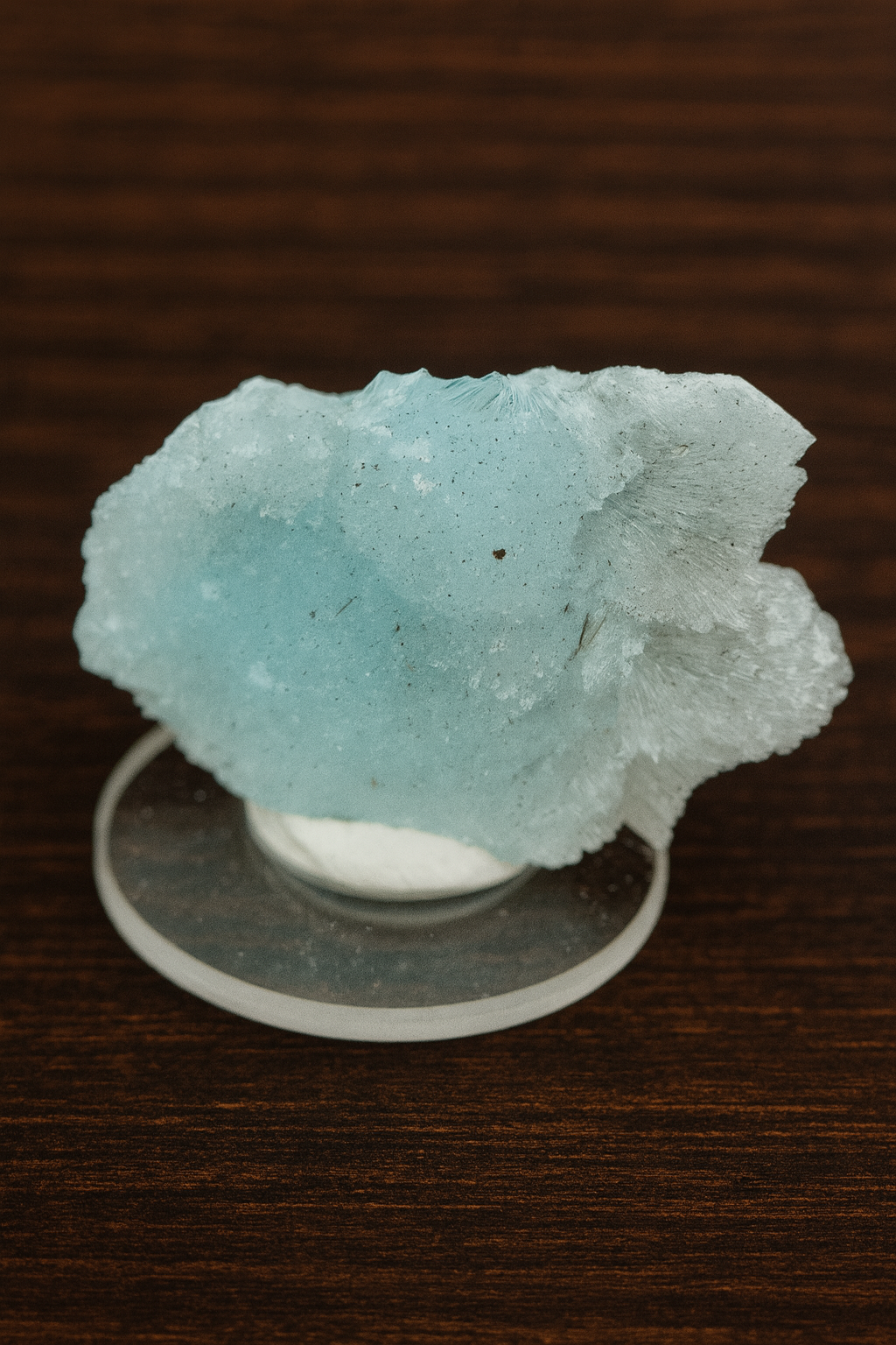 Blue Aragonite Crystal Cluster – Premium Collector Grade / Calming Healing Stone