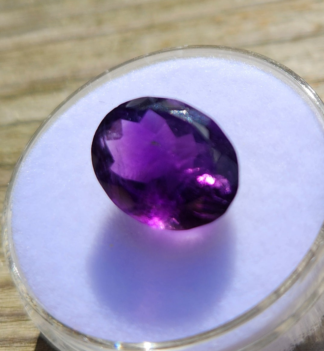 5 Carat Natural Faceted Amethyst Gemstone – Genuine Purple February Birthstone – High Clarity Brazilian Amethyst for Jewelry Making or Collectors