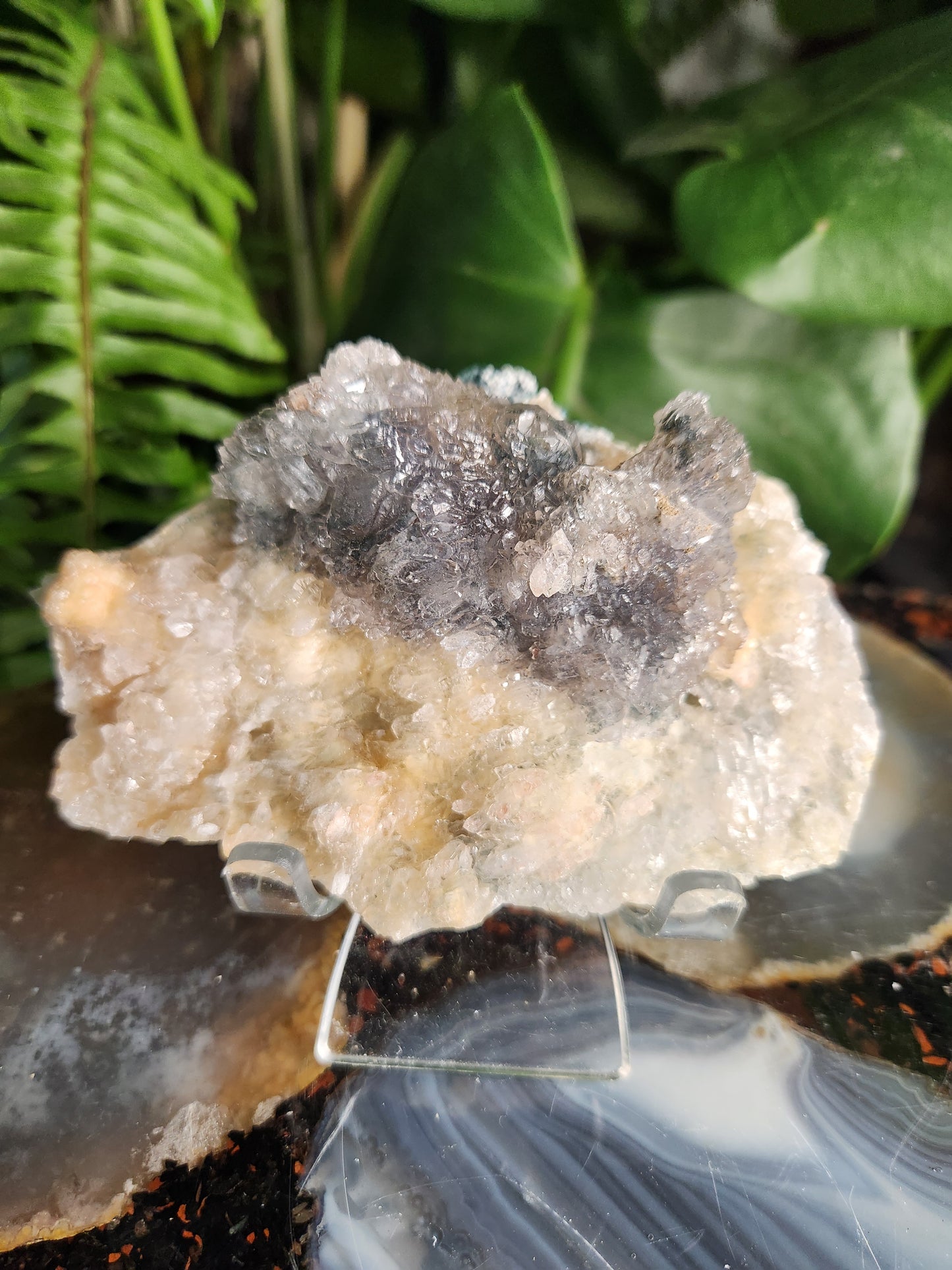 Brazil Zeolite Amethyst Flower Cluster • Lavender Crystal Rosette • Rare Brazilian Zeolite Formation • Cleansing & Healing Crystal