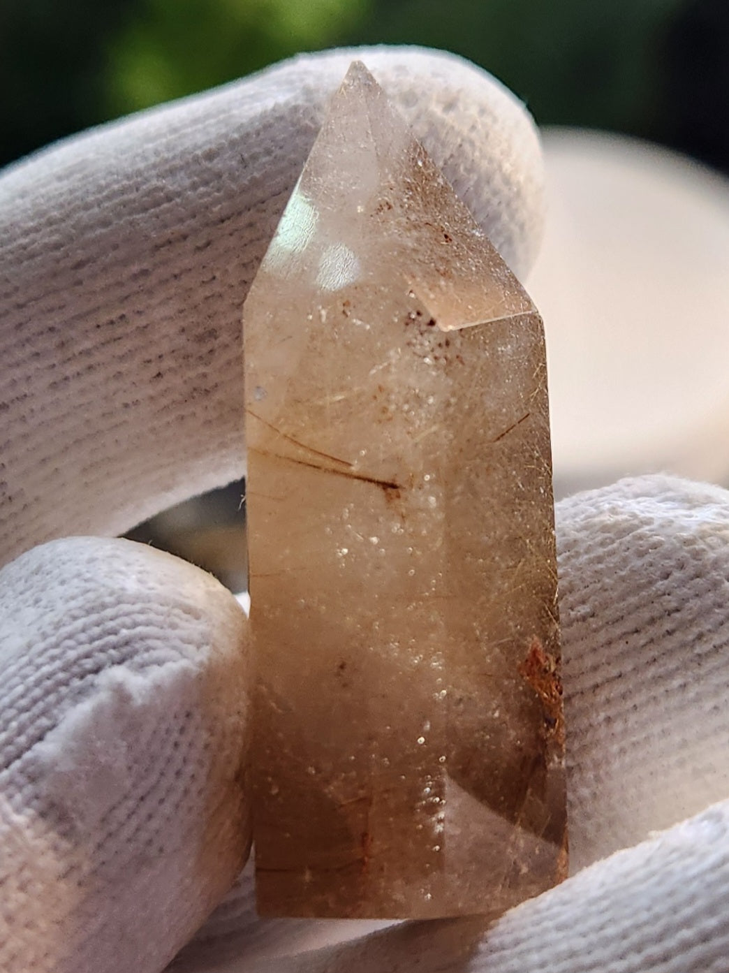 Golden Rutilated Quartz Tower – Brazil – Natural Rutile Quartz with Golden Needles – High-Vibration Manifestation Stone